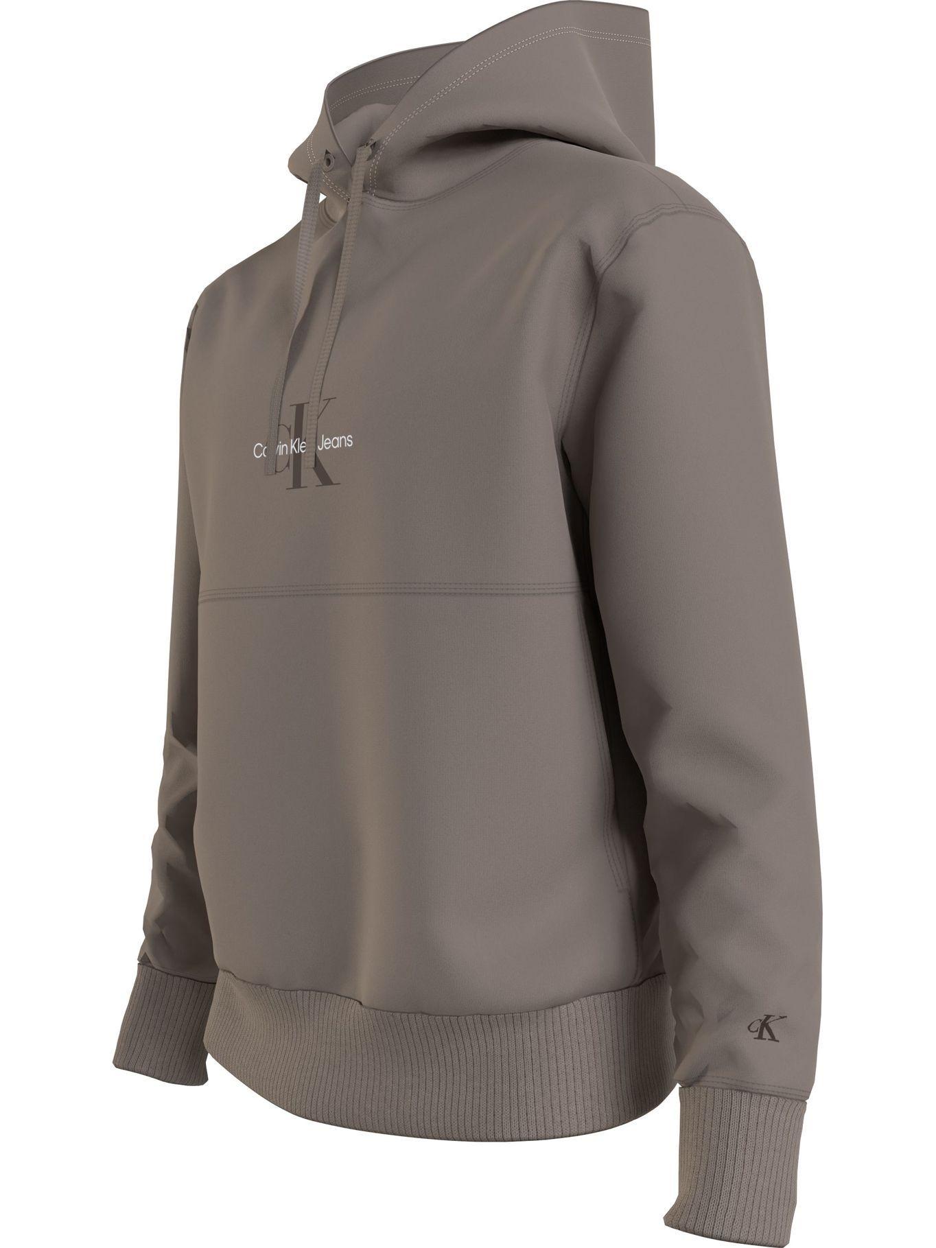 Hoodie Monogram Logo Gris A03 Calvin Klein-2