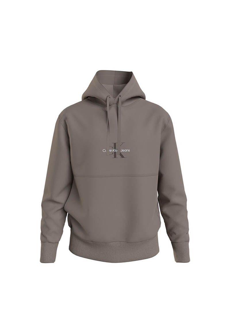 Hoodie Monogram Logo Gris A03 Calvin Klein-0