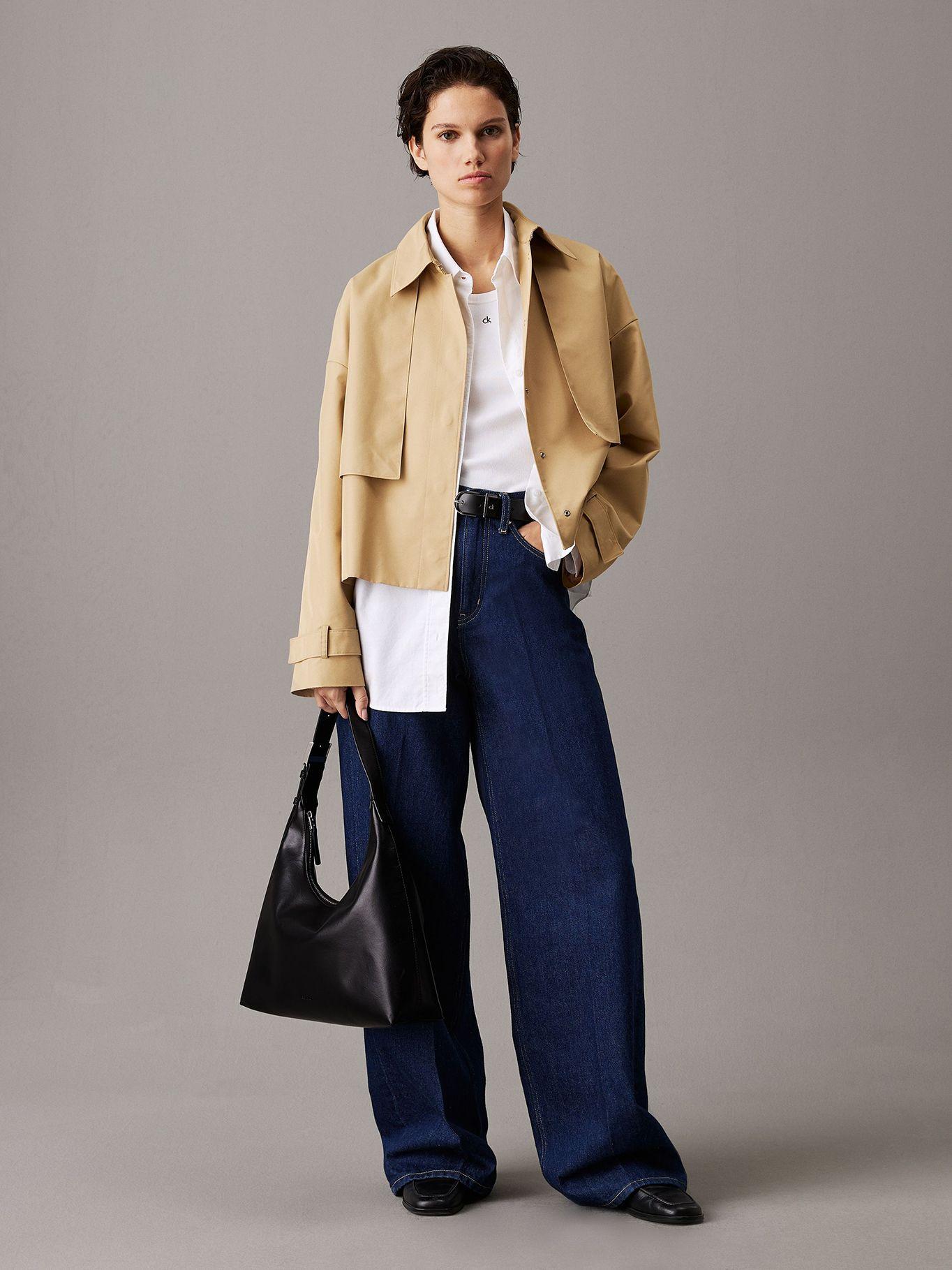 Cartera Hobo Hardware Strap Negro Calvin Klein-4