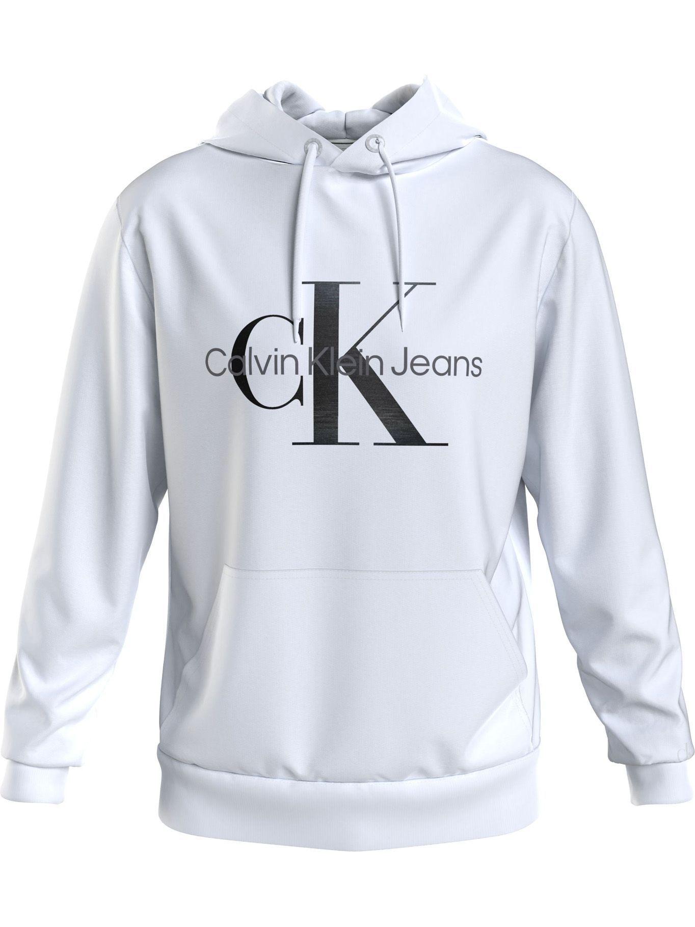 Hoodie Seasonal Monogram Blanco Calvin Klein-0