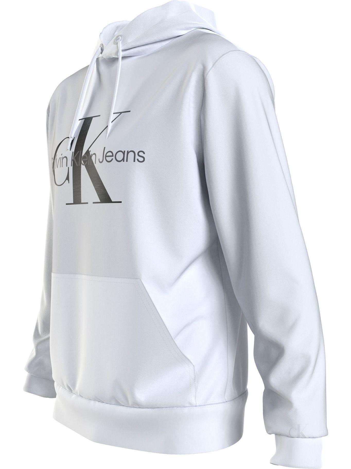 Hoodie Seasonal Monogram Blanco Calvin Klein-2