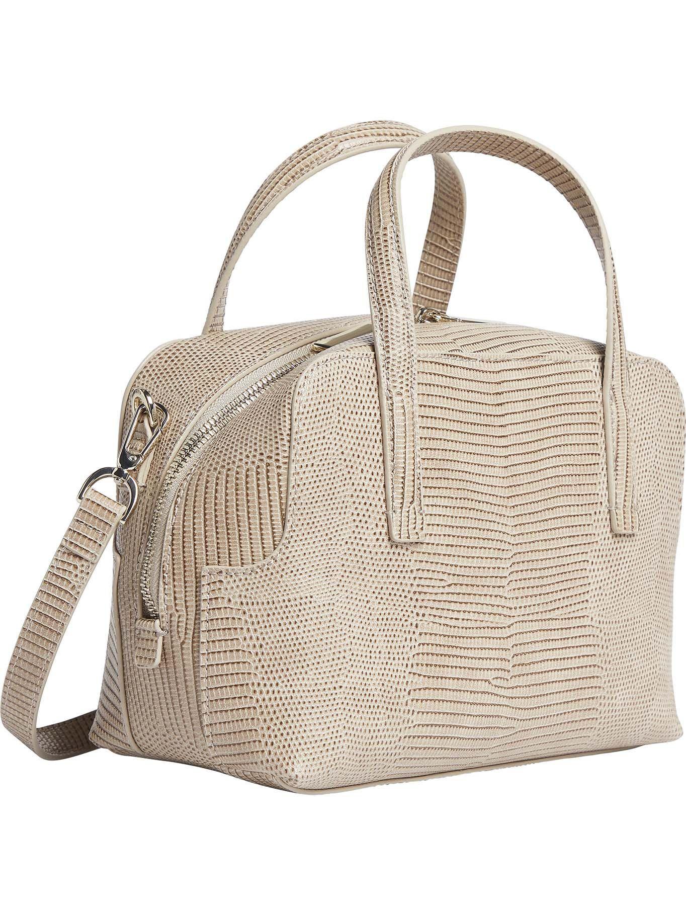 Cartera Handbag Lizard Beige Calvin Klein-1