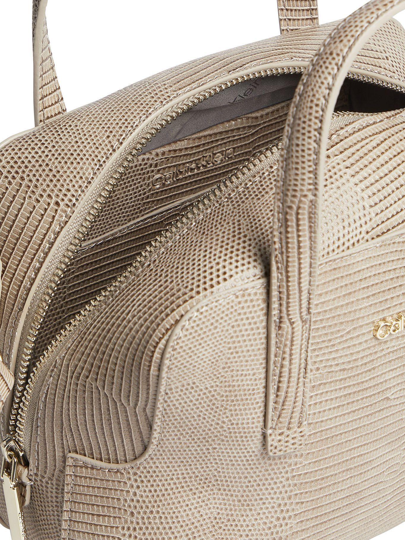 Cartera Handbag Lizard Beige Calvin Klein-2