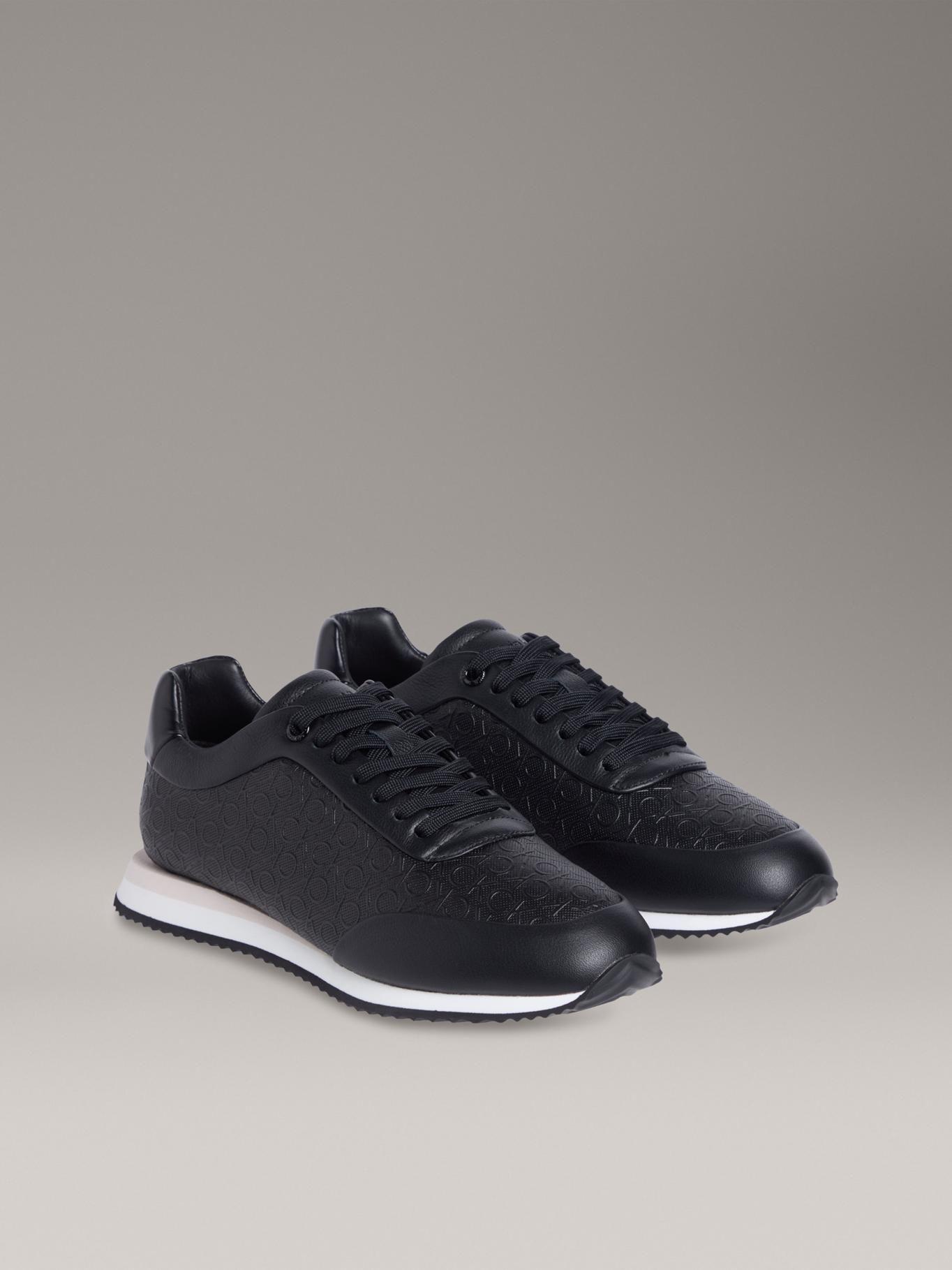 Zapatillas Runner con Monograma Negro Calvin Klein-0