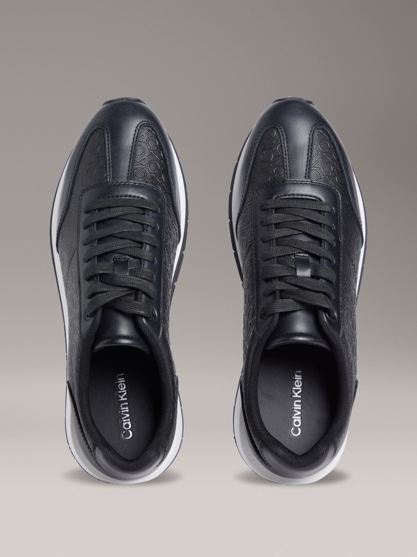 Zapatillas Runner con Monograma Negro Calvin Klein-2