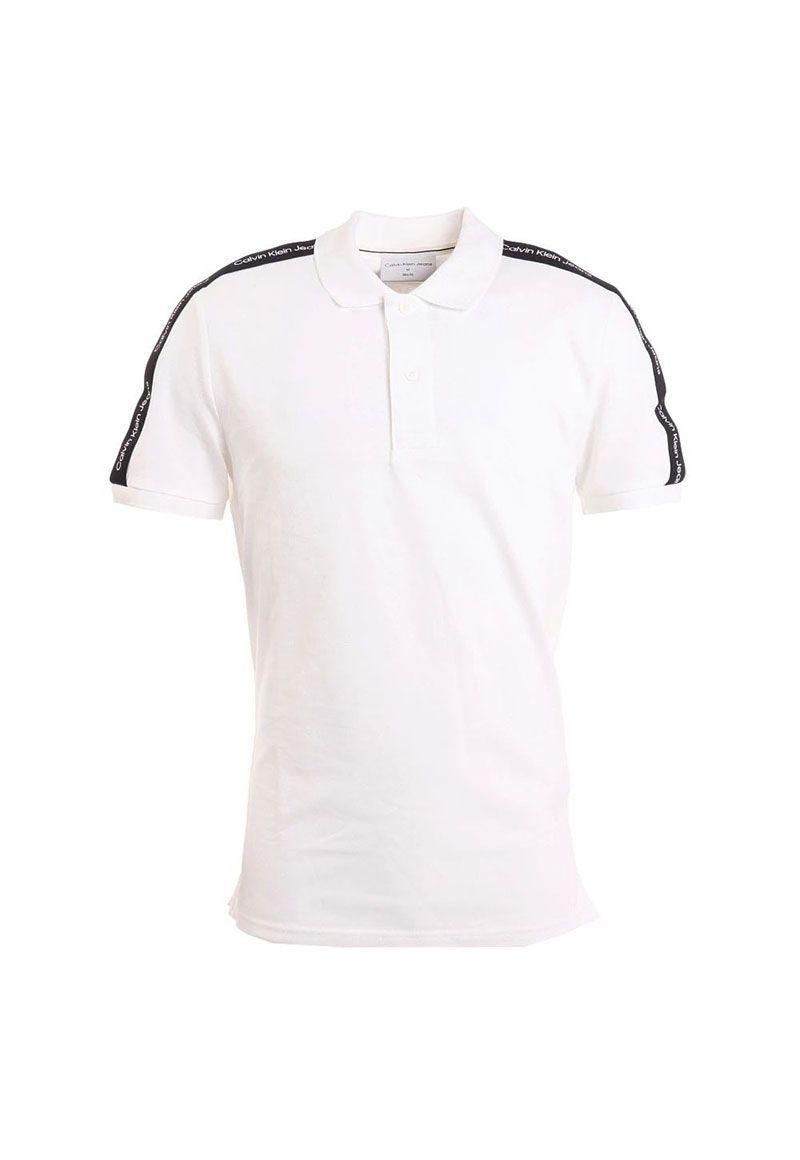 Polo Contrast Tape Blanco Calvin Klein-0