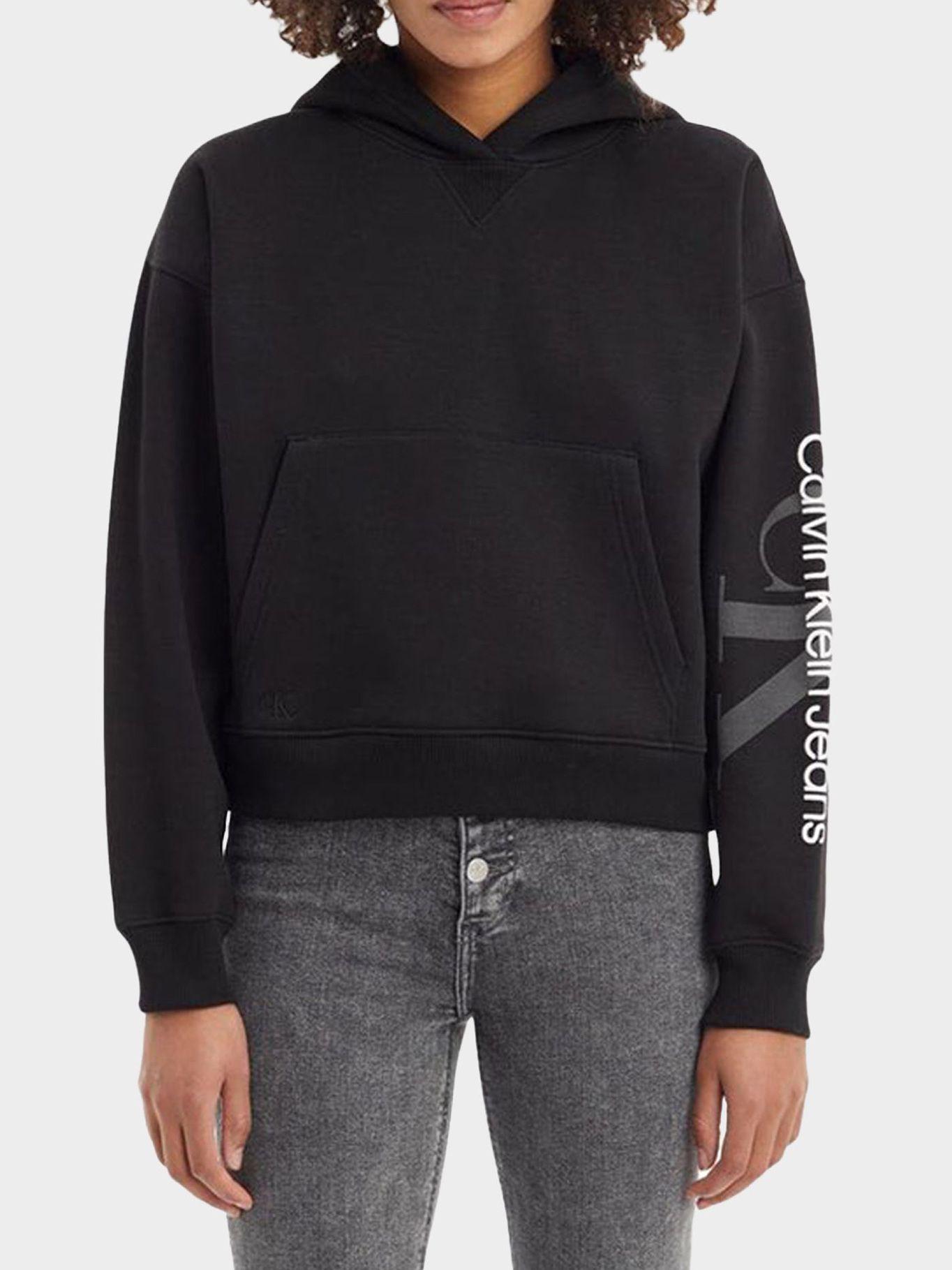 Polerón Hoodie Gradient Monologo Negro Calvin Klein-0