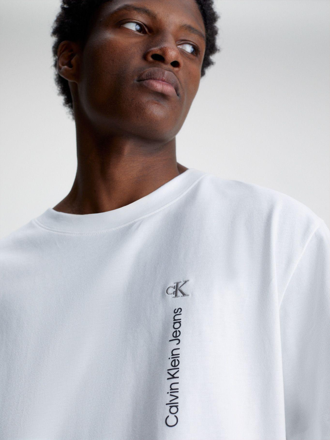 Polera Vertical Institutional Blanco Calvin Klein-3