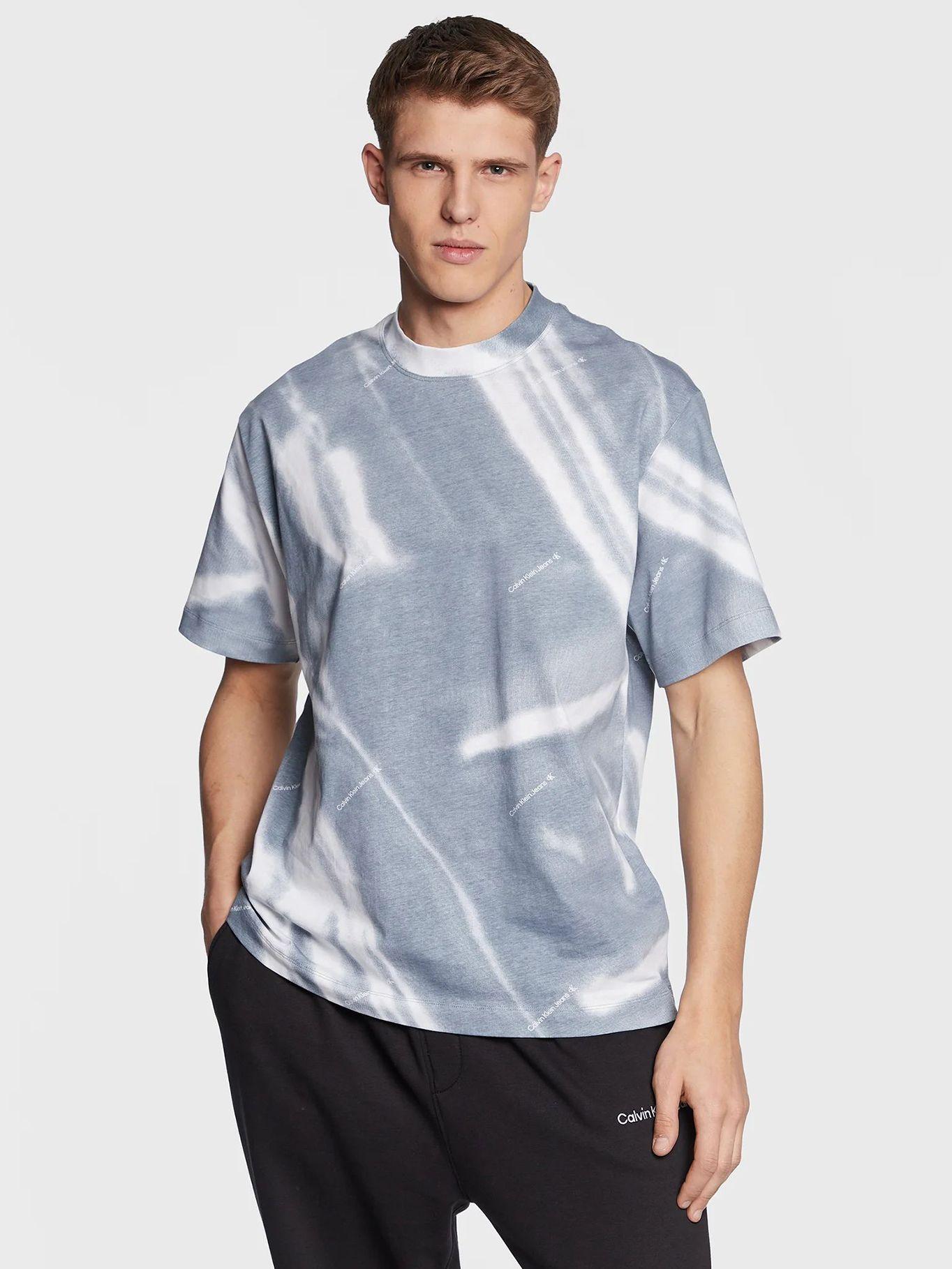 Camiseta con cuello redondo Gris Calvin Klein-0