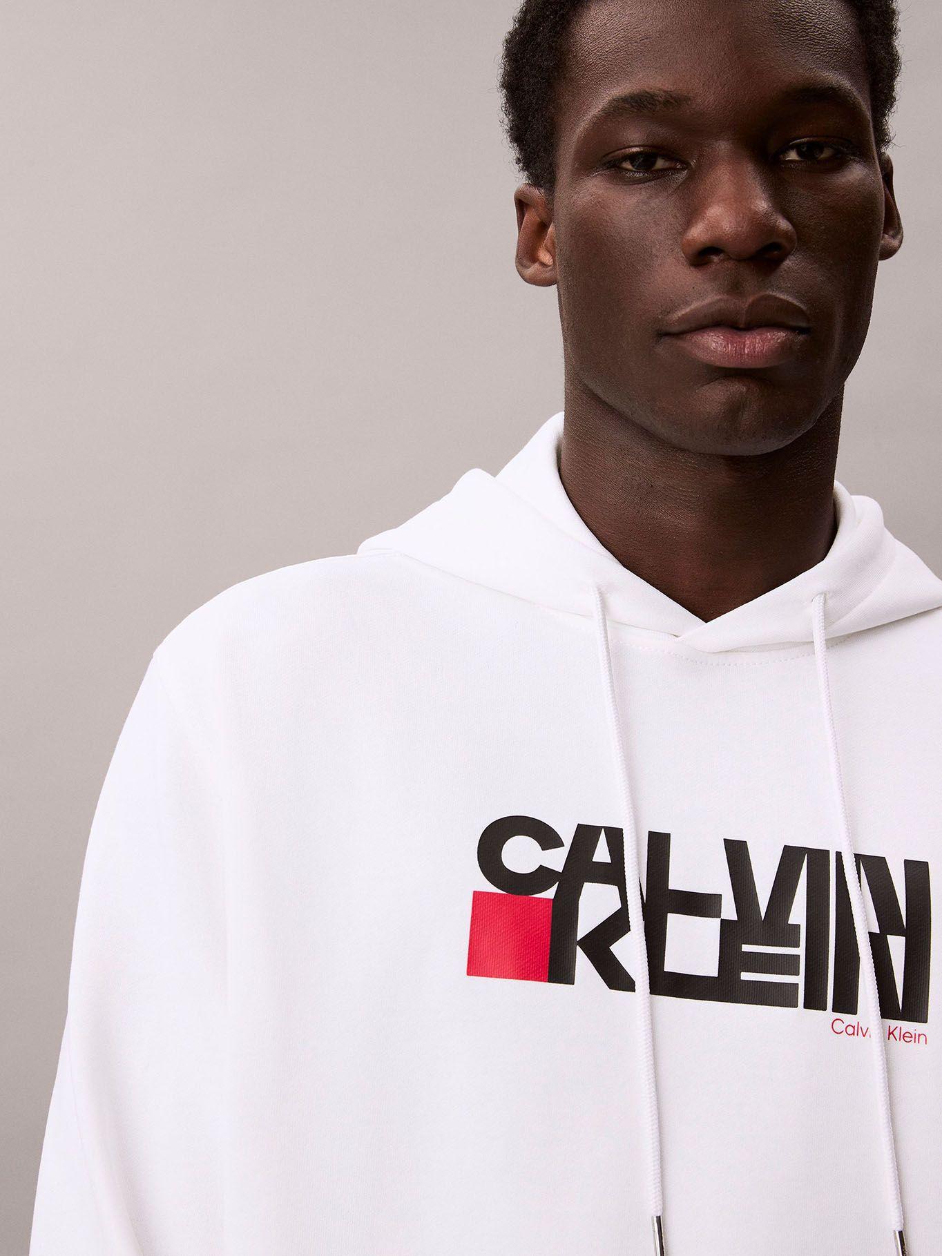 Polerón con Gorro y Logo Red Box Blanco Calvin Klein-4