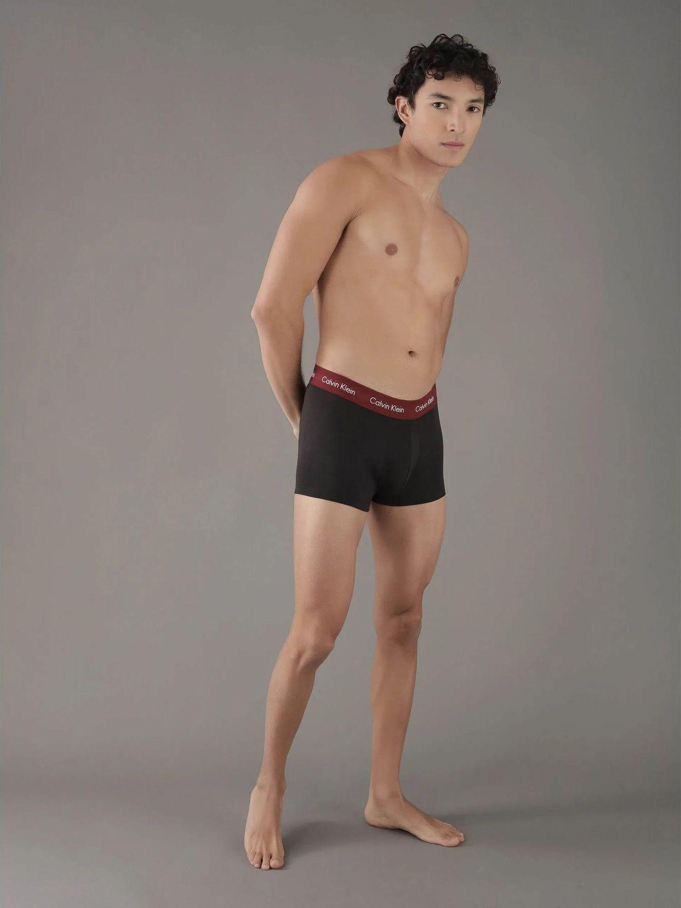 Pack 3 Bóxer L Rise Trunk Stretch Negro Calvin Klein-1
