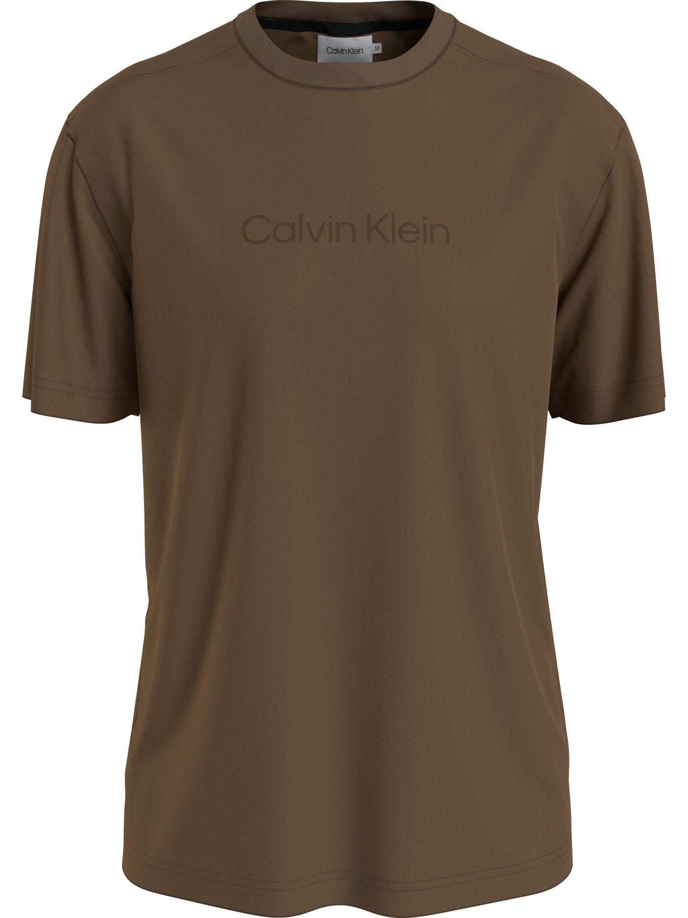Polera Comfort Debossed Logo Café Calvin Klein-0