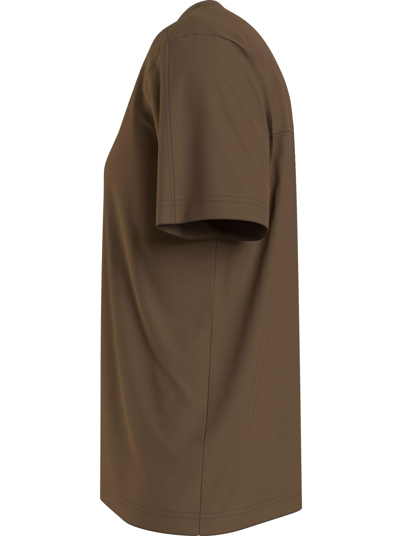 Polera Comfort Debossed Logo Café Calvin Klein-3