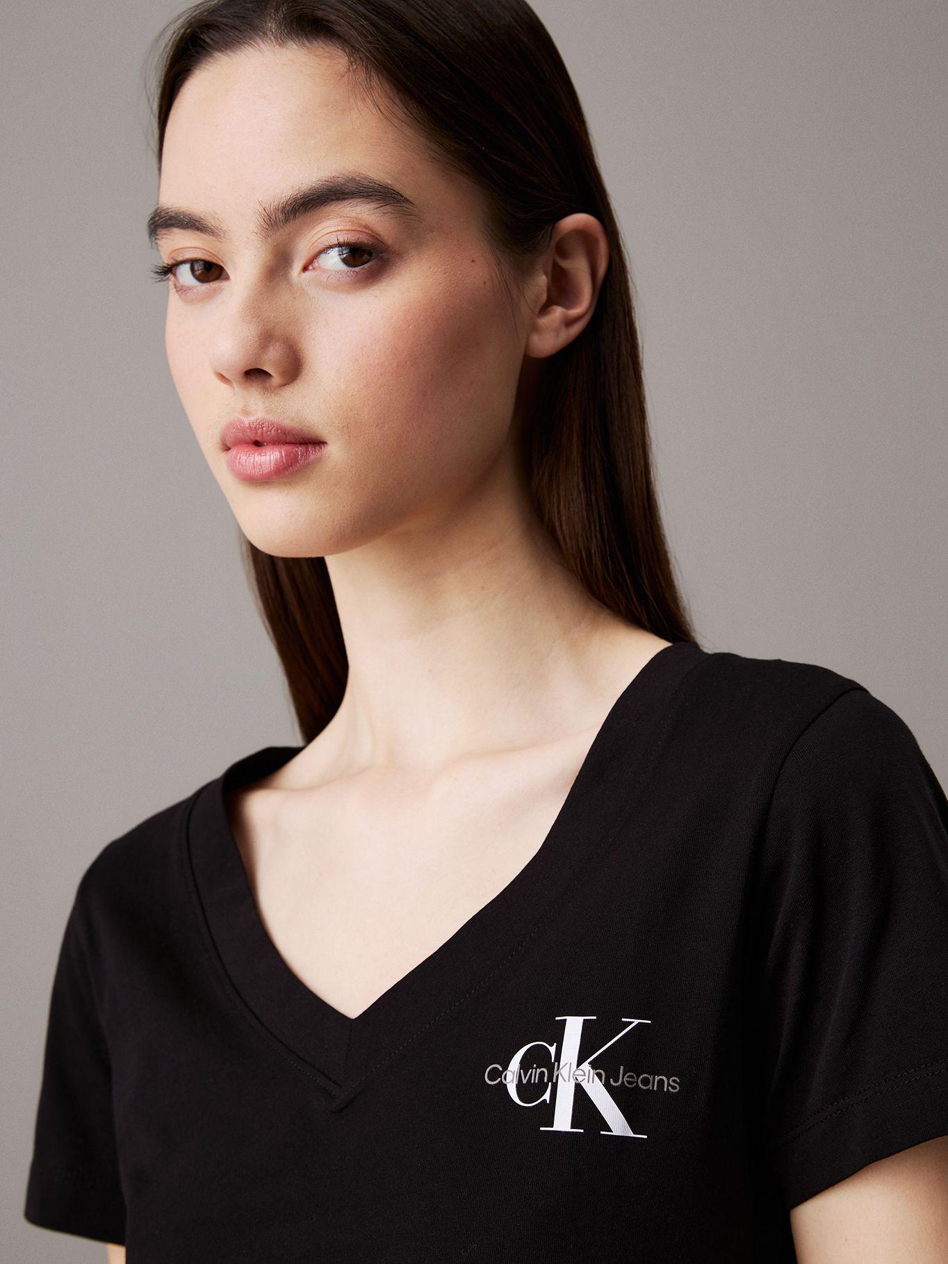 Pack 2 Poleras Monologo V-Neck Negro Calvin Klein-3