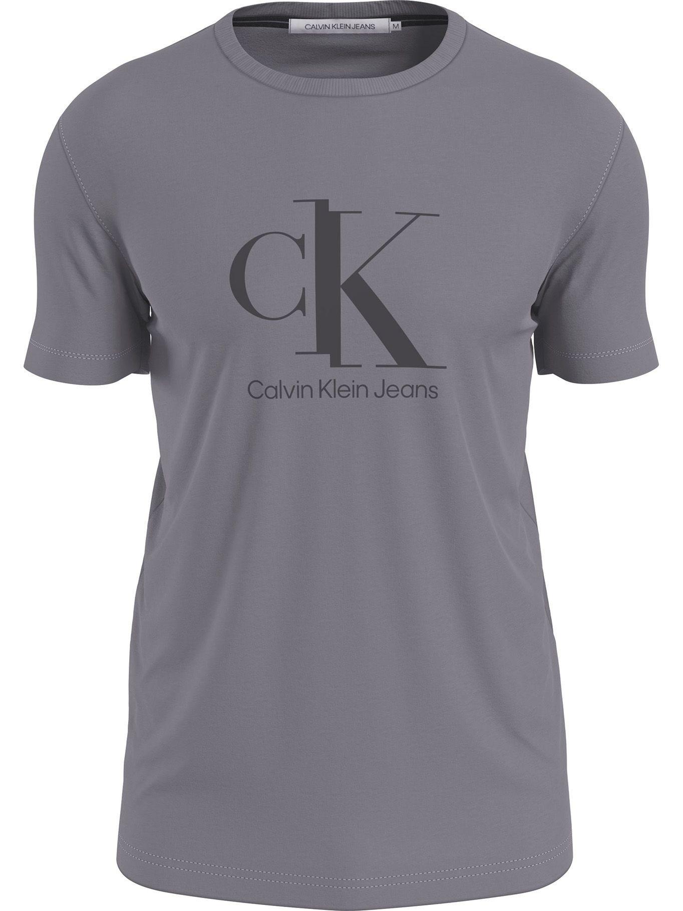 Polera Spliced Gris Calvin Klein-0