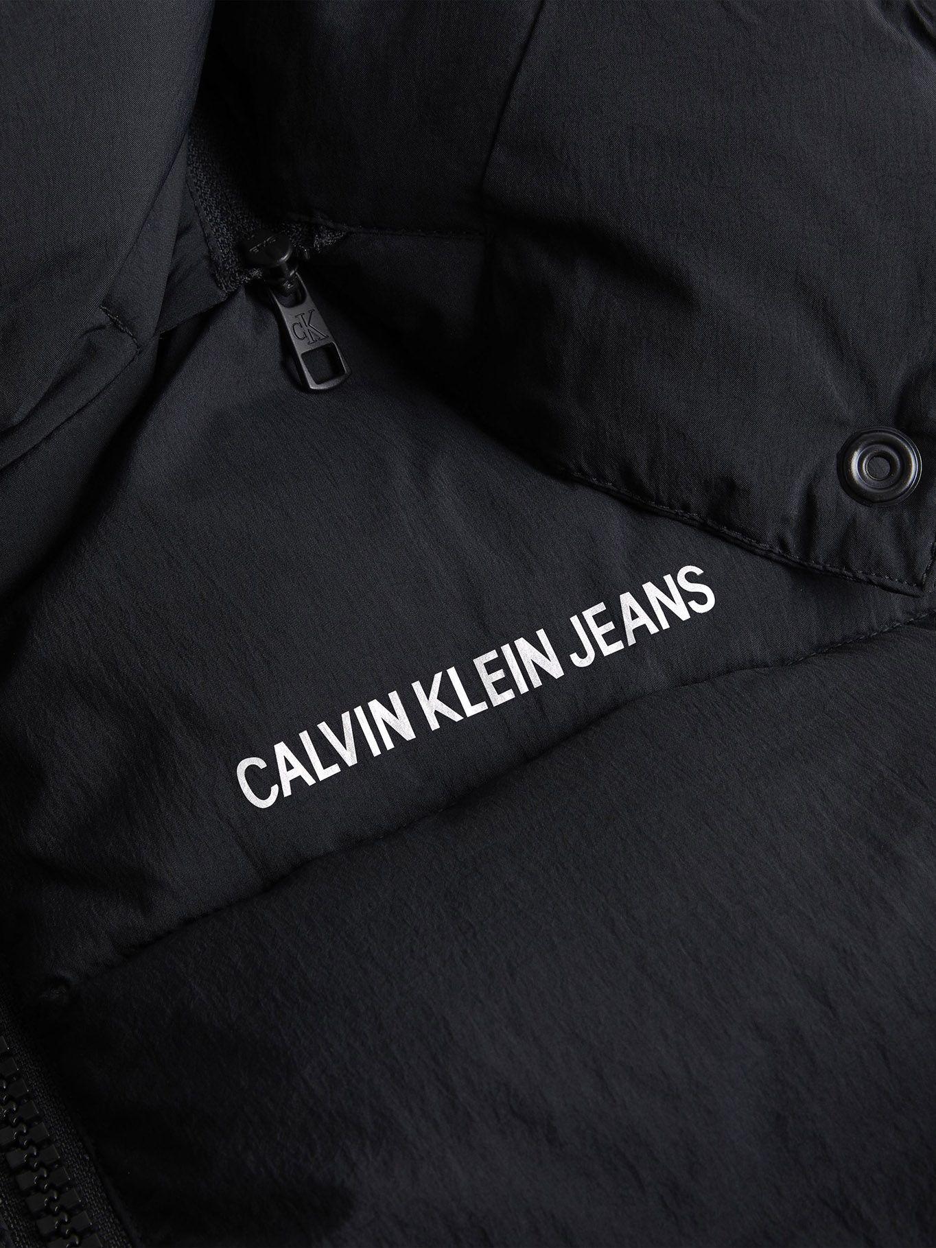 Parka Larga Ck Side Negro Calvin Klein-3