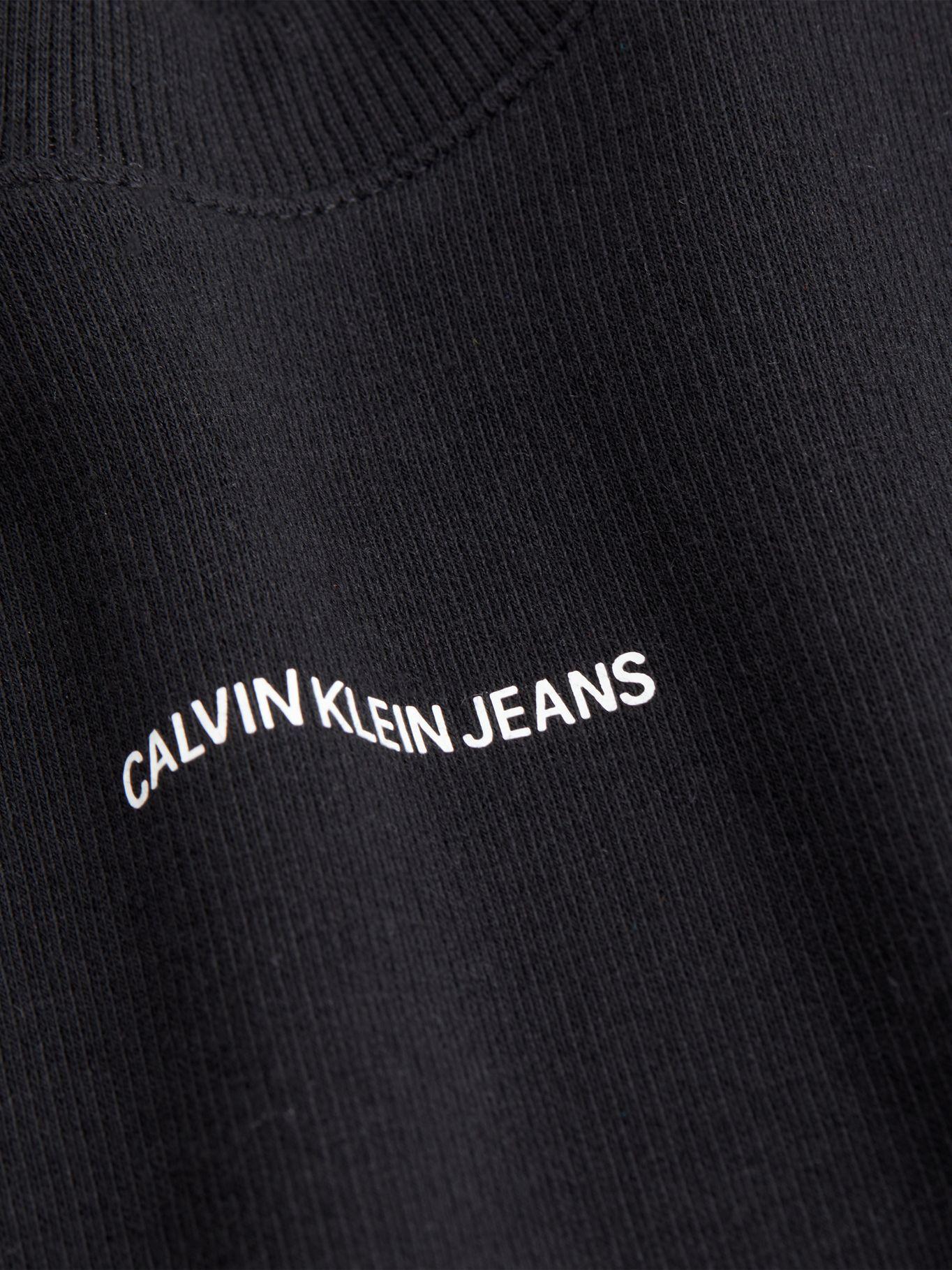 Polera Corta Micro Branding Negro Calvin Klein-1