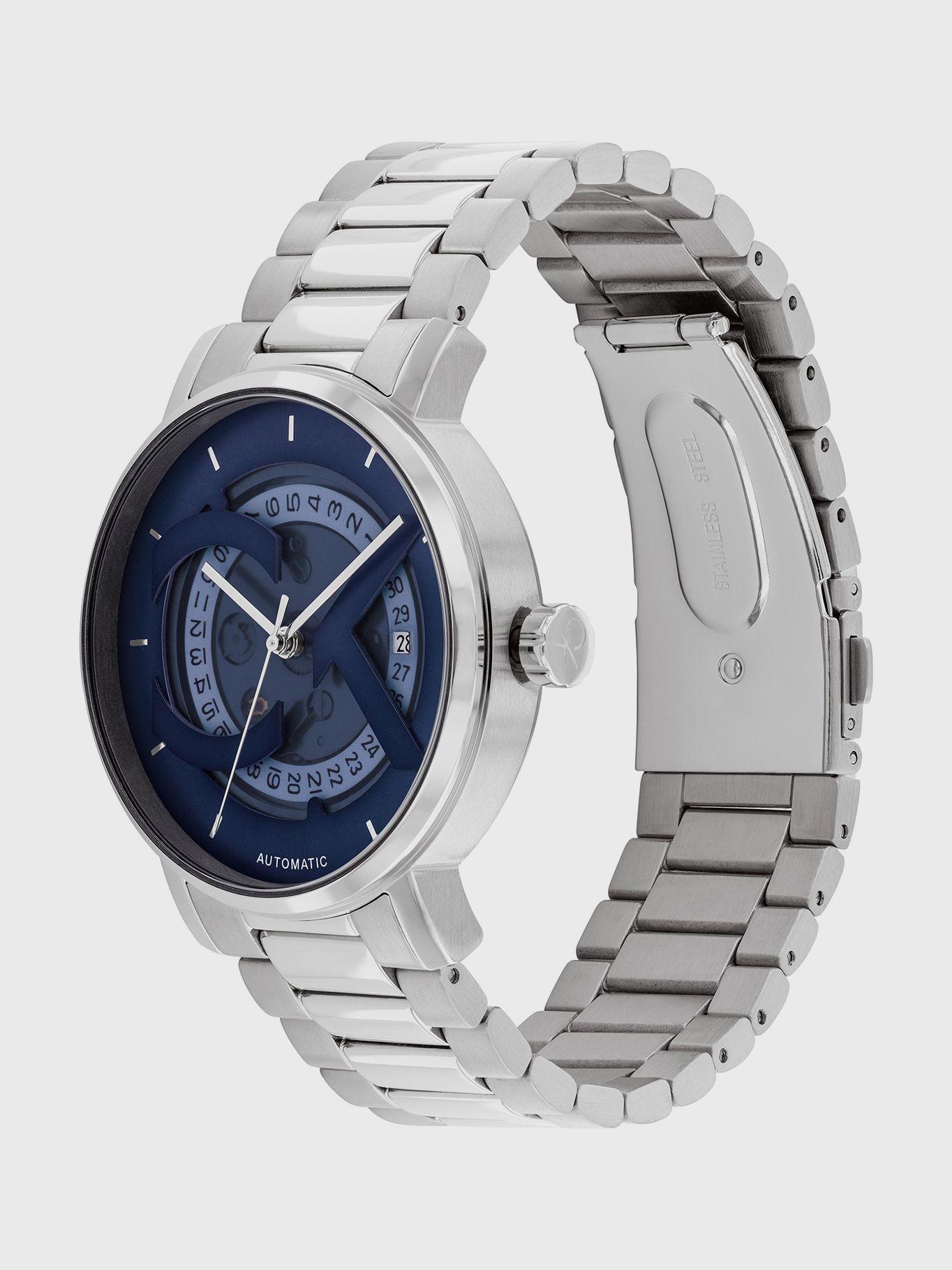 Reloj CK Logo Skeleton Plateado Calvin Klein-2