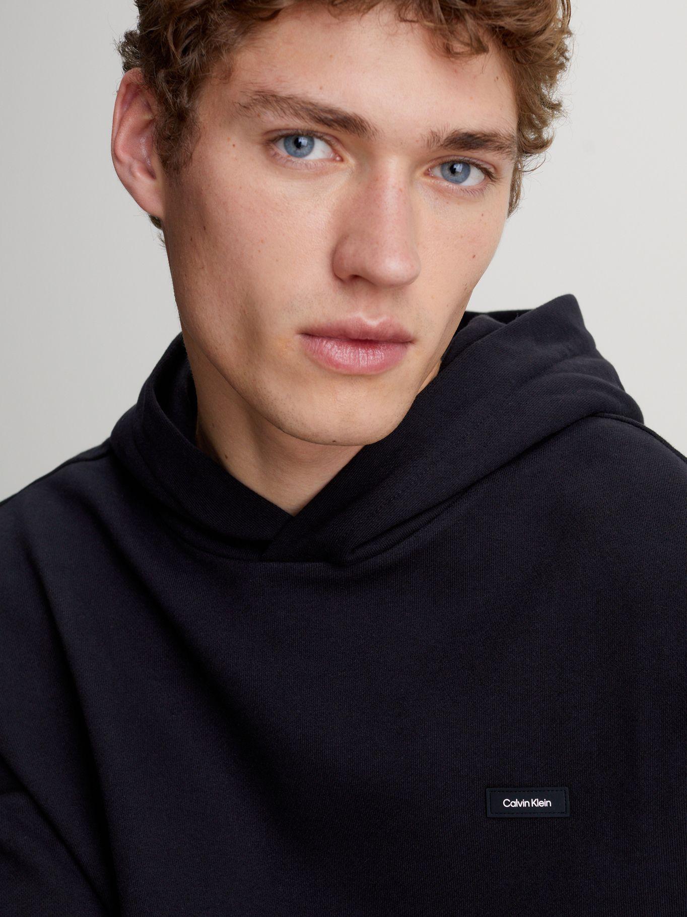 Polerón con Gorro Cotton Hombre Negro Calvin Klein-3