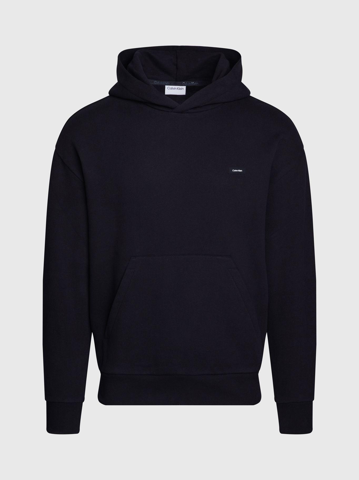 Polerón con Gorro Cotton Hombre Negro Calvin Klein-4