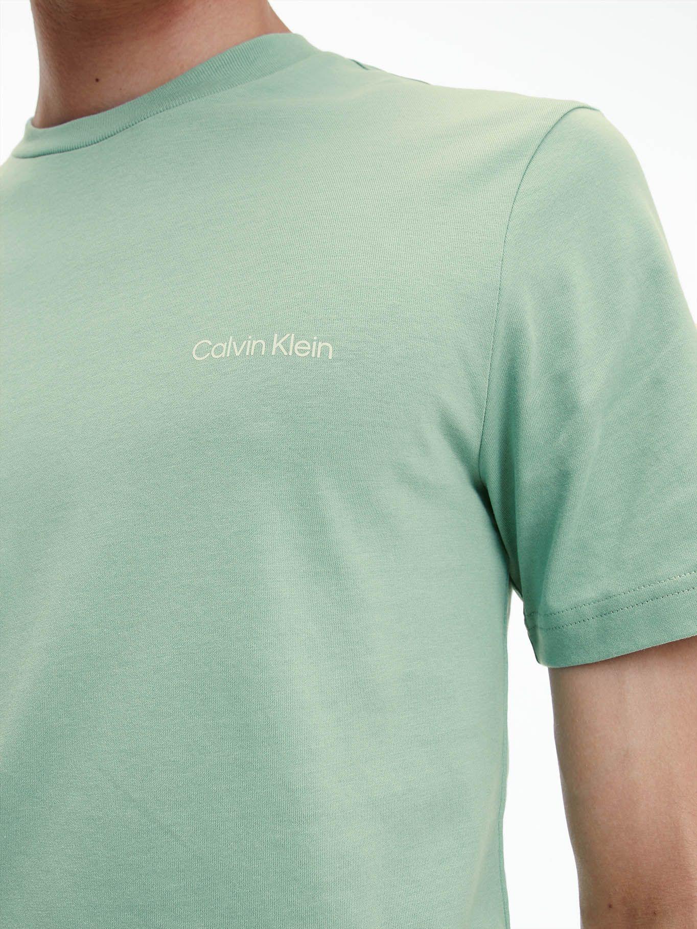 Polera Cotton Chest Logo Verde Calvin Klein-3