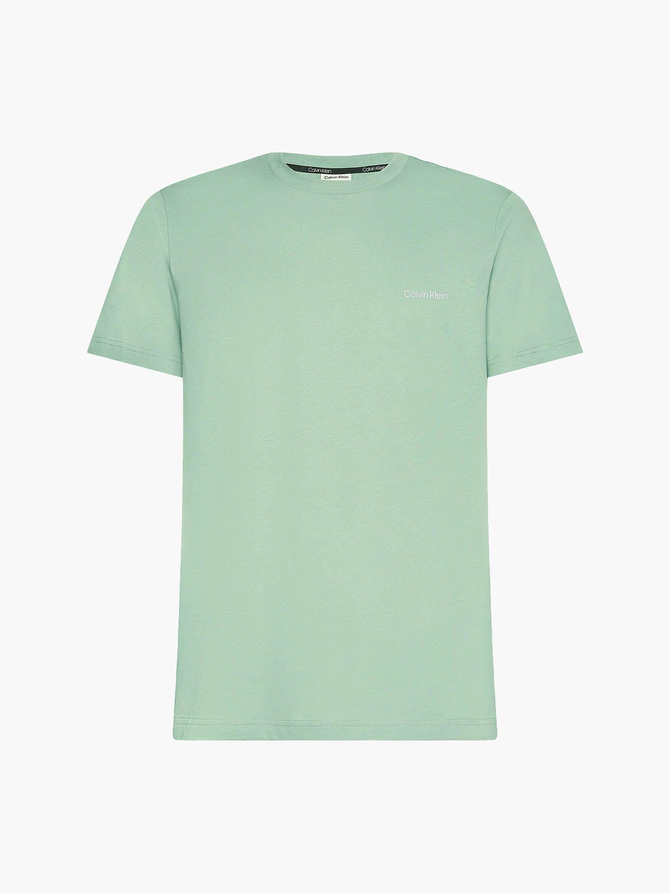 Polera Cotton Chest Logo Verde Calvin Klein-4