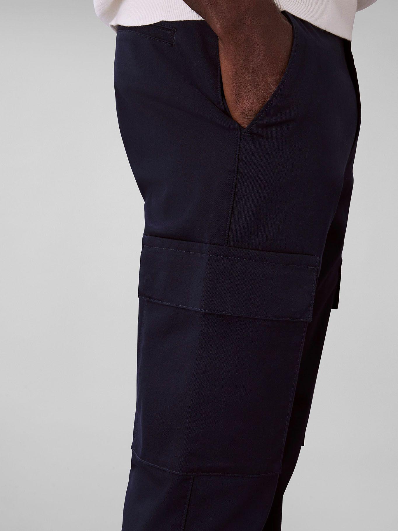 Pantalón Cargo Slim de Algodón Azul Calvin Klein-2