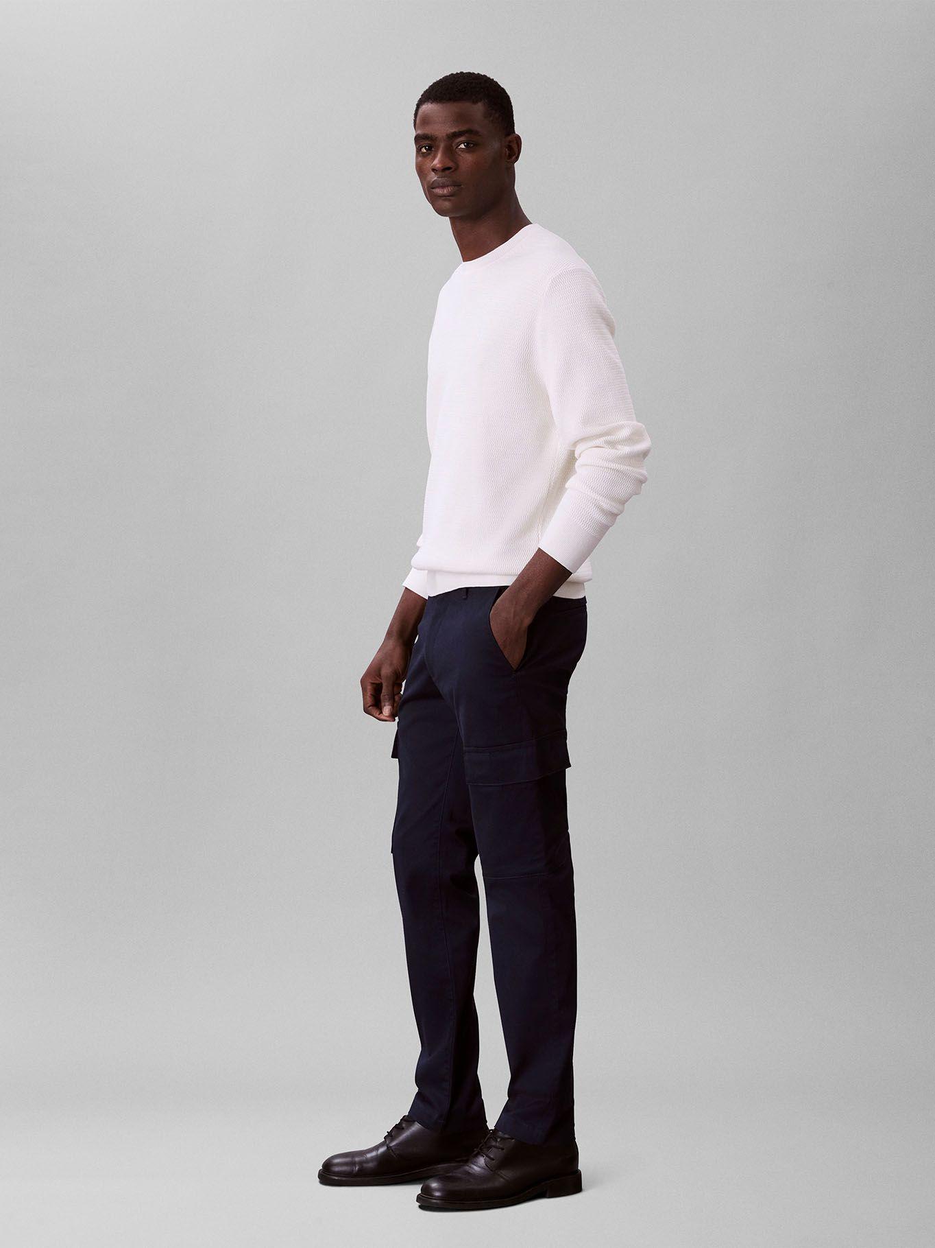 Pantalón Cargo Slim de Algodón Azul Calvin Klein-3
