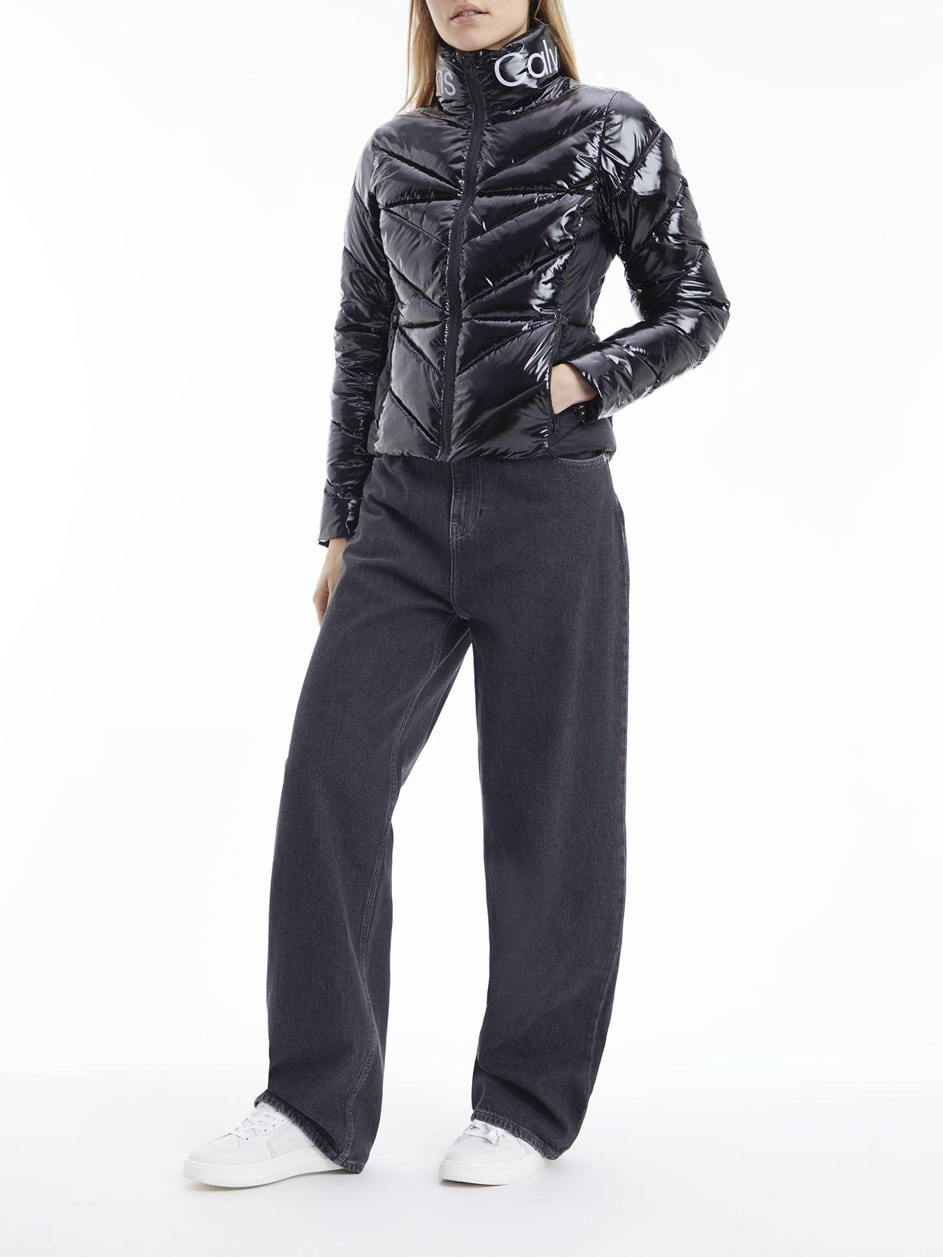 Parka Chevron Quilt Fitted Negro Calvin Klein-4