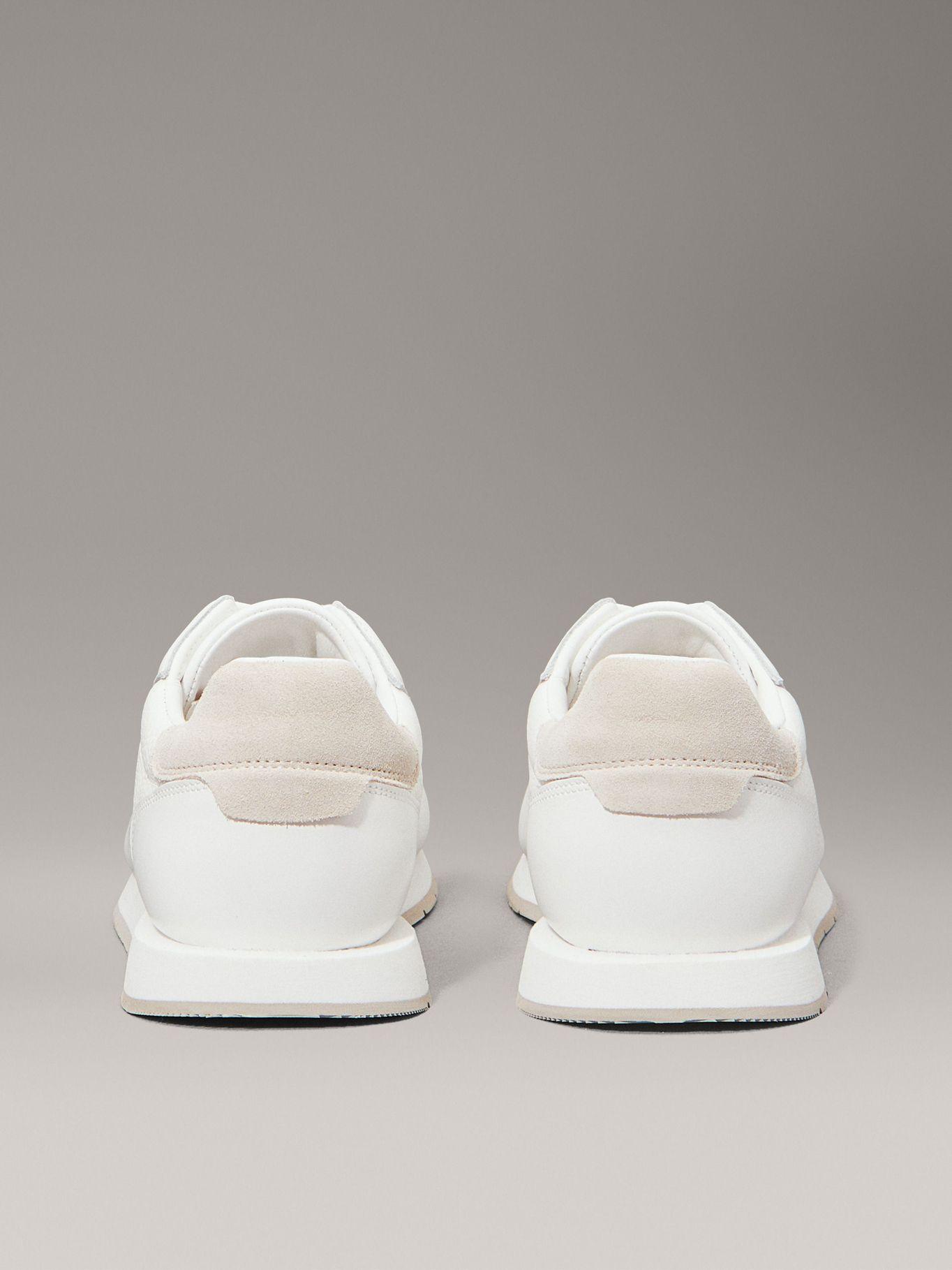 Zapatilla de Cuero Textured Lace Up Blanco Calvin Klein-1