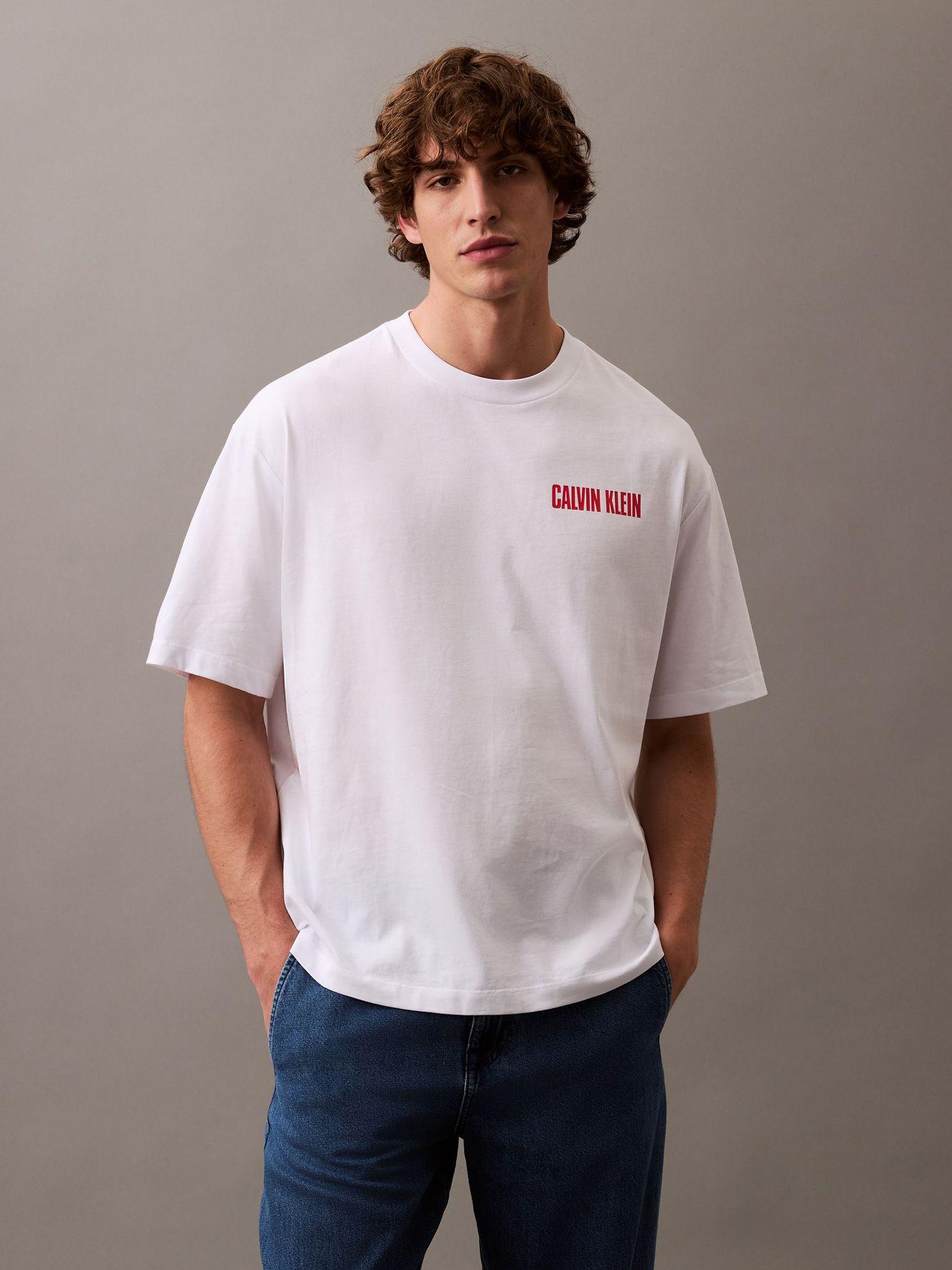 Polera Vert Logo Graphic Blanco Calvin Klein-0