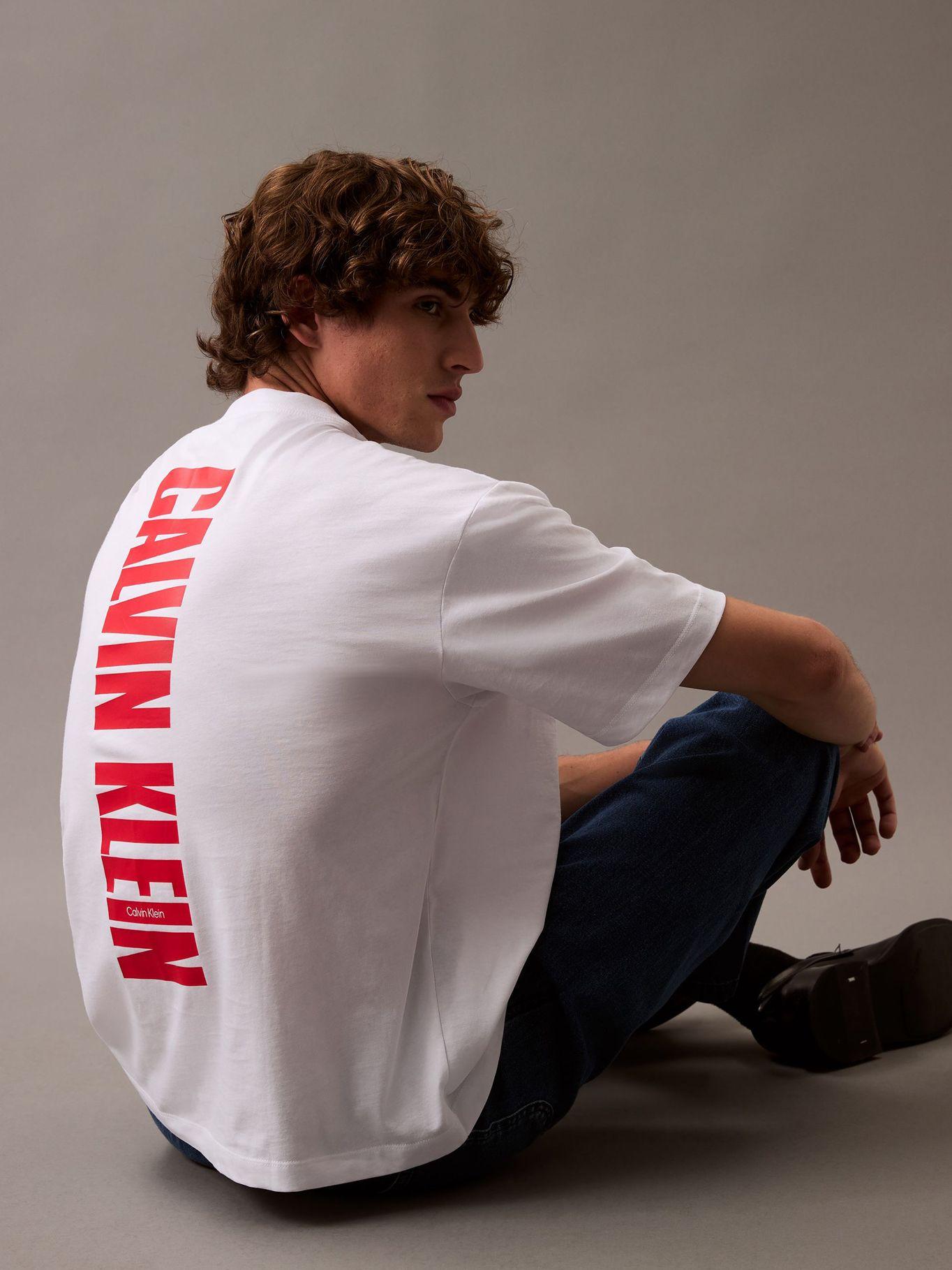Polera Vert Logo Graphic Blanco Calvin Klein-4