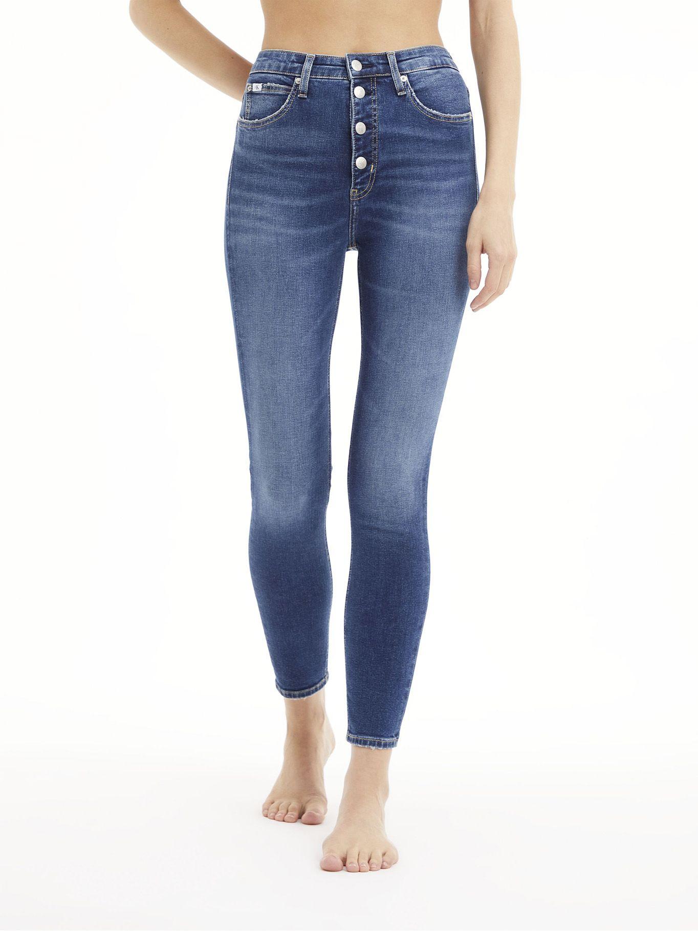 Jeans High Rise Super Skinny Azul Calvin Klein-0