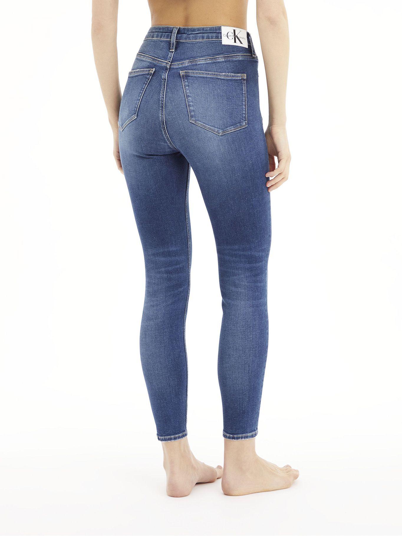 Jeans High Rise Super Skinny Azul Calvin Klein-1