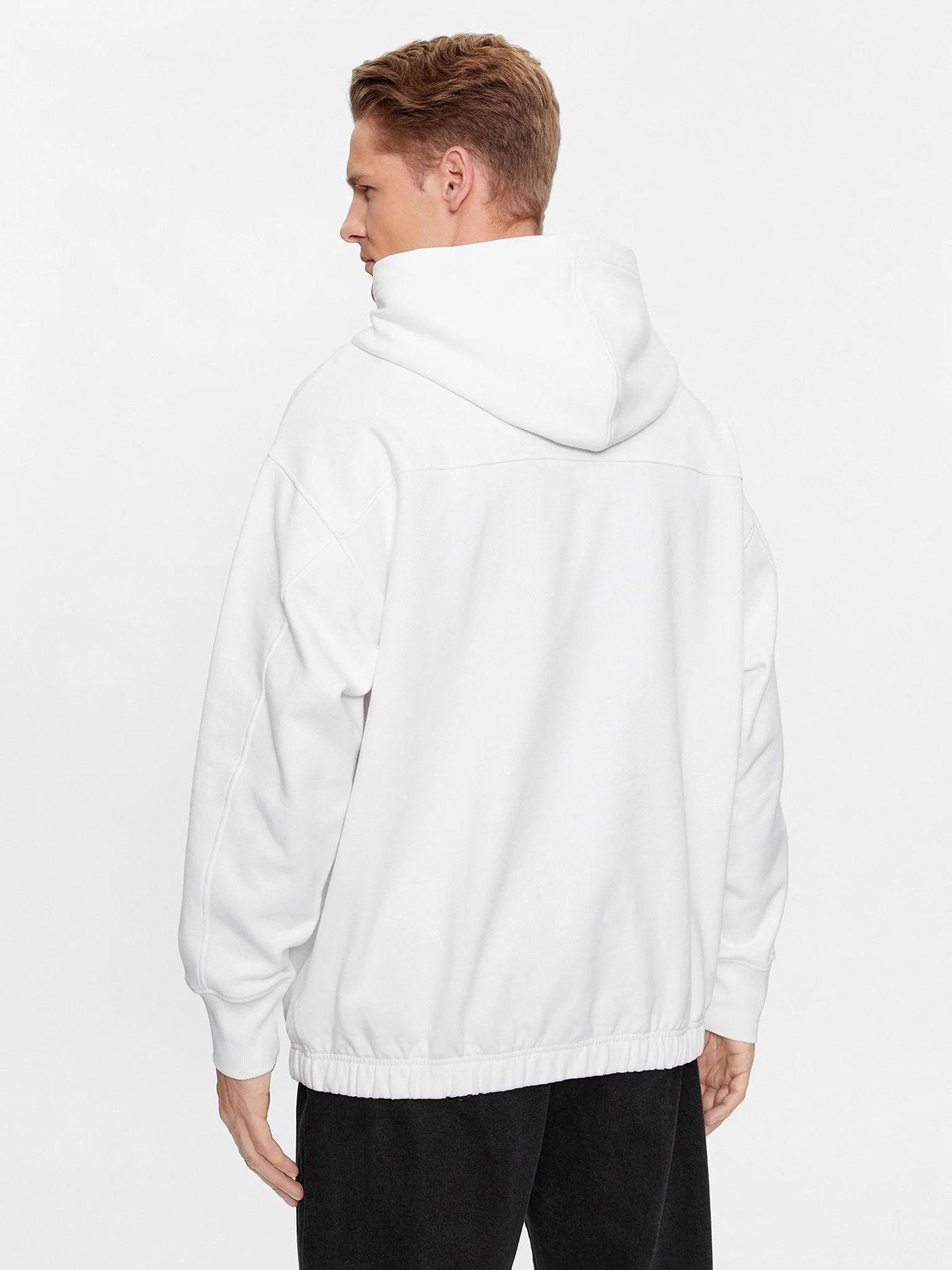 Polerón con Gorro Archival Monologo Blanco Calvin Klein-2