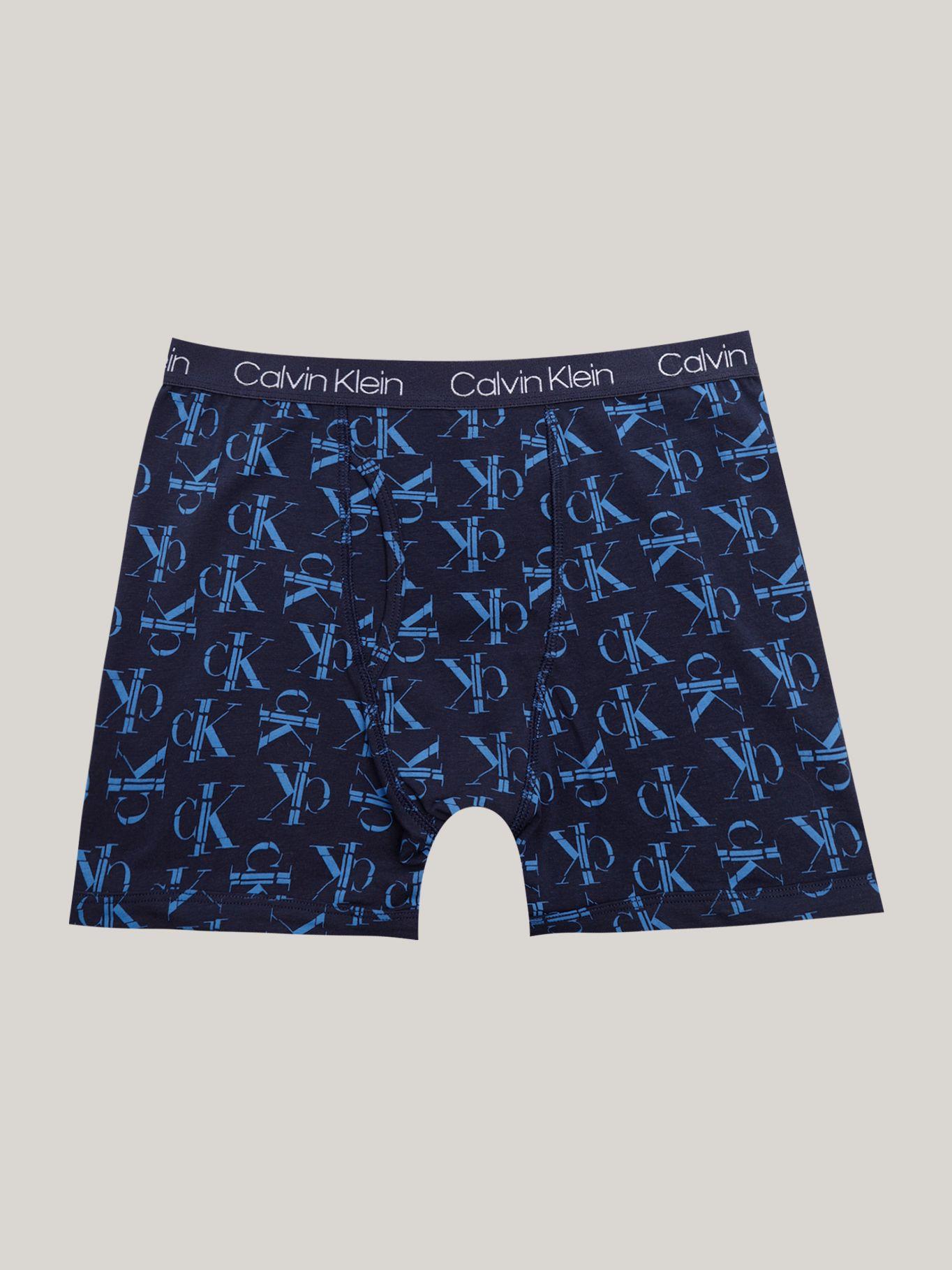 Pack 3 Bóxers Brief Niño Cot Stretch Azul Calvin Klein-1