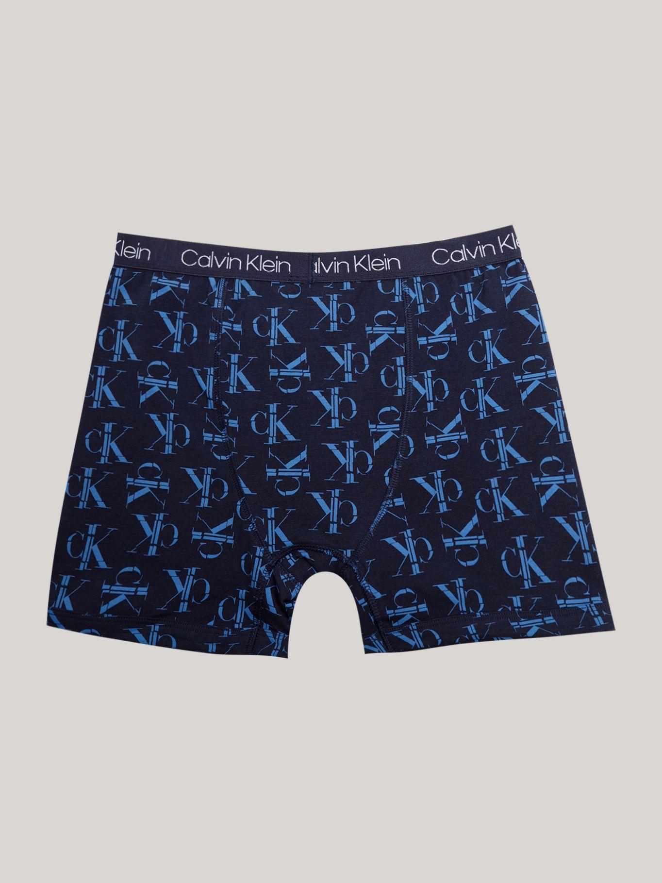 Pack 3 Bóxers Brief Niño Cot Stretch Azul Calvin Klein-2