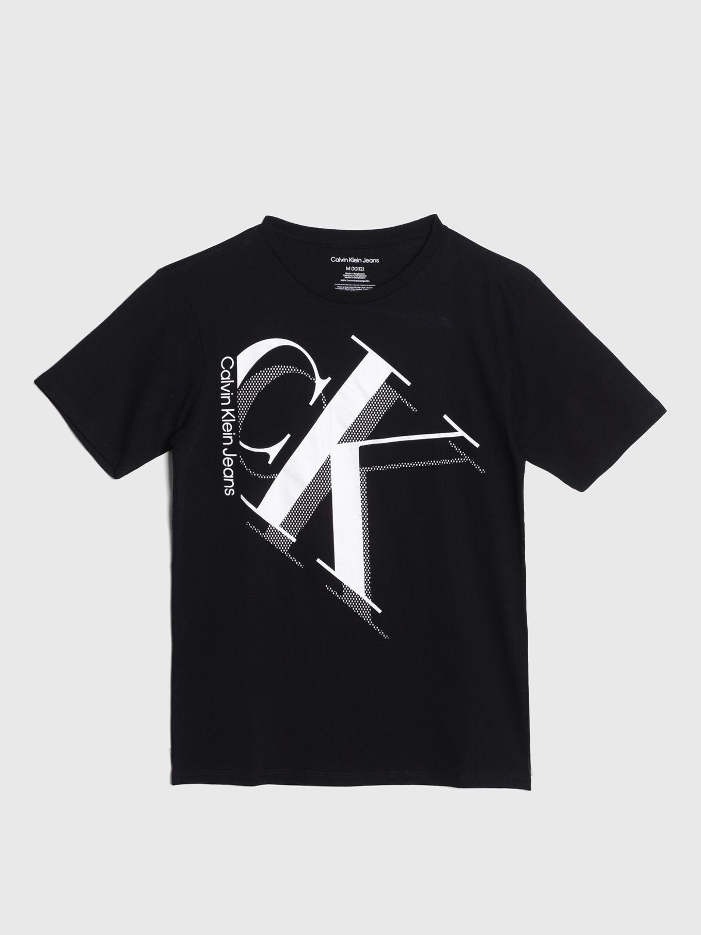 Polera Niño Shadow Drop Negro Calvin Klein-0