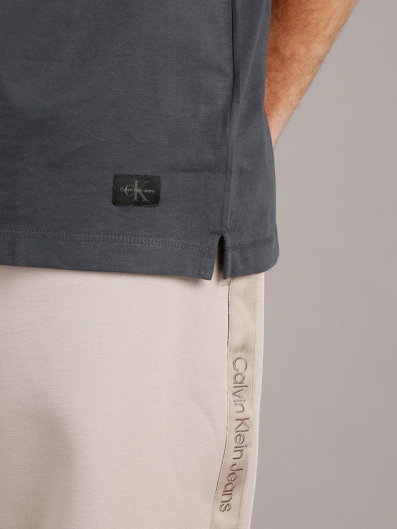 Polera LS Woven Label Relaxed Gris Calvin Klein-4