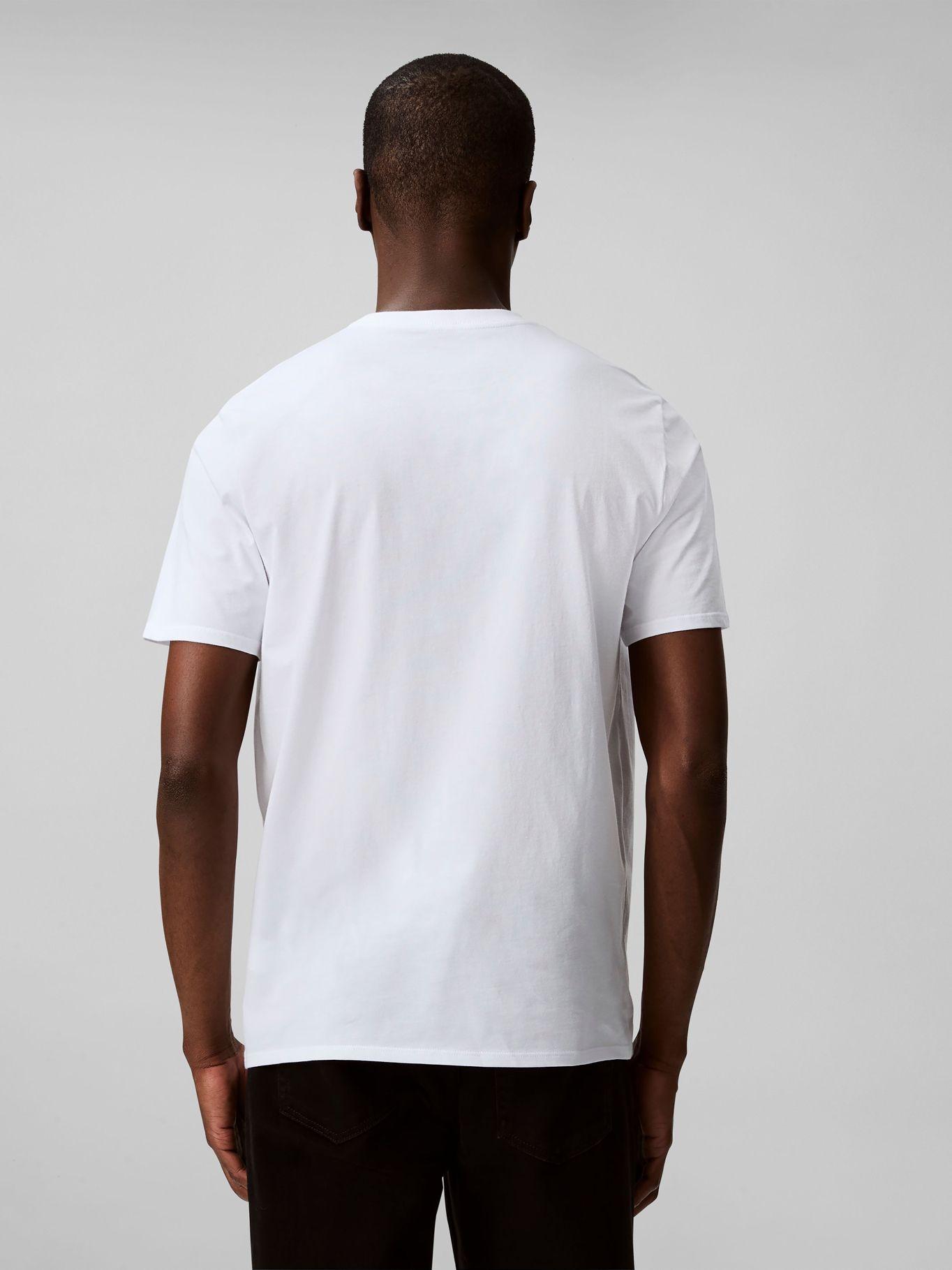 Polera con Logotipo Tonal Blanco Calvin Klein-2