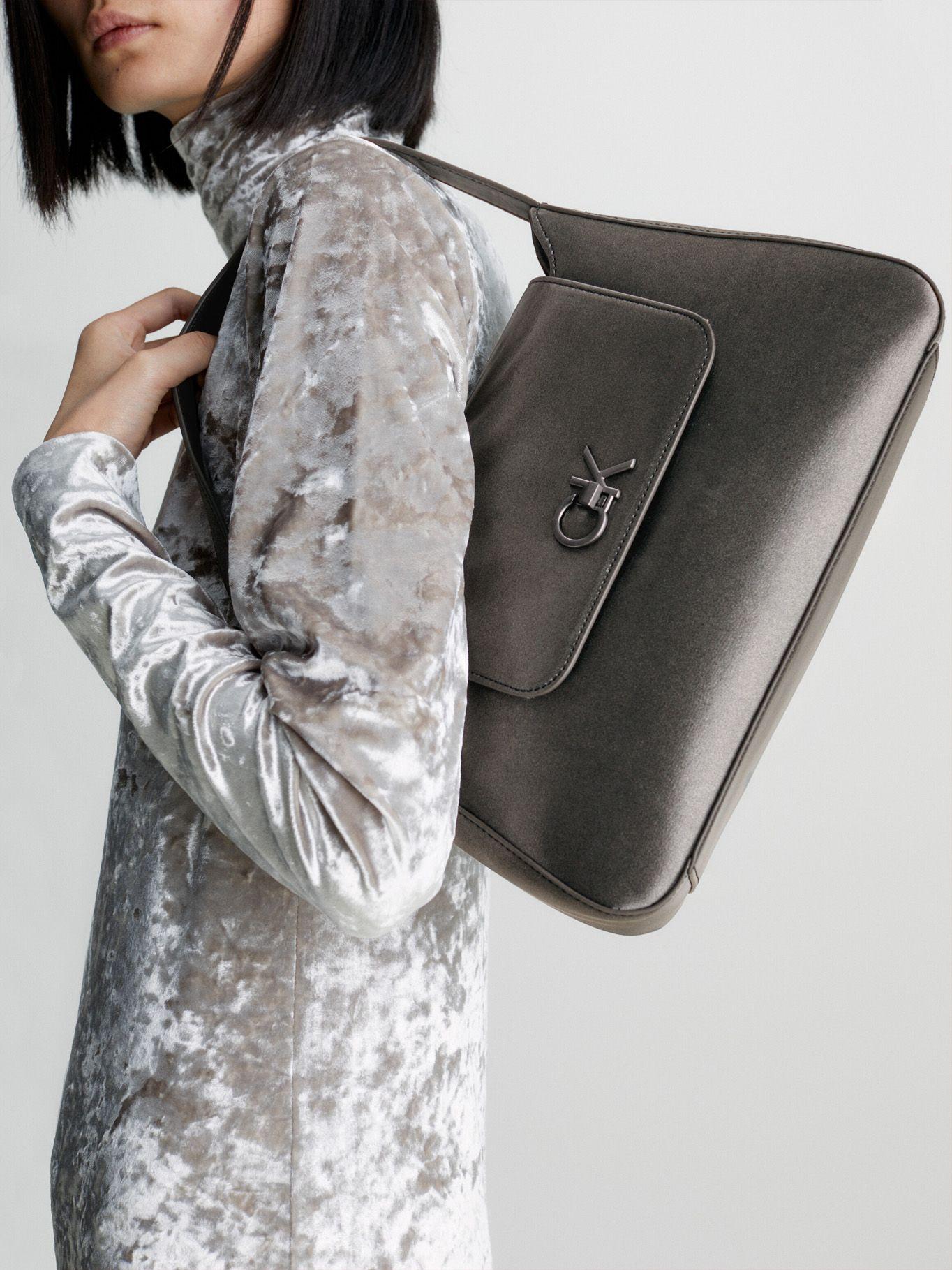 Cartera Tote Re-Lock Md-Gunmetal Plateado-4