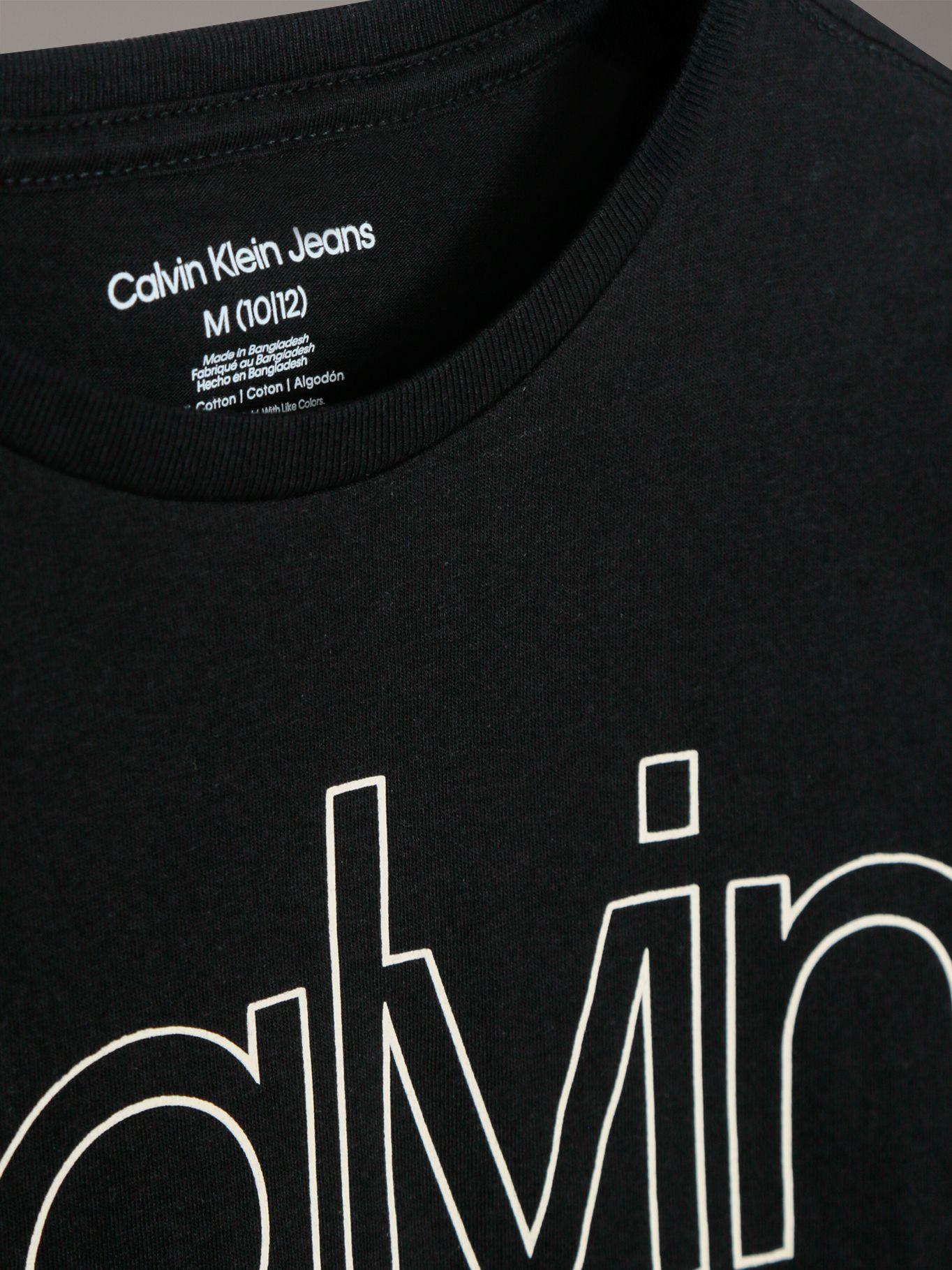 Polera Niño Con Logotipo Negro Calvin Klein-3