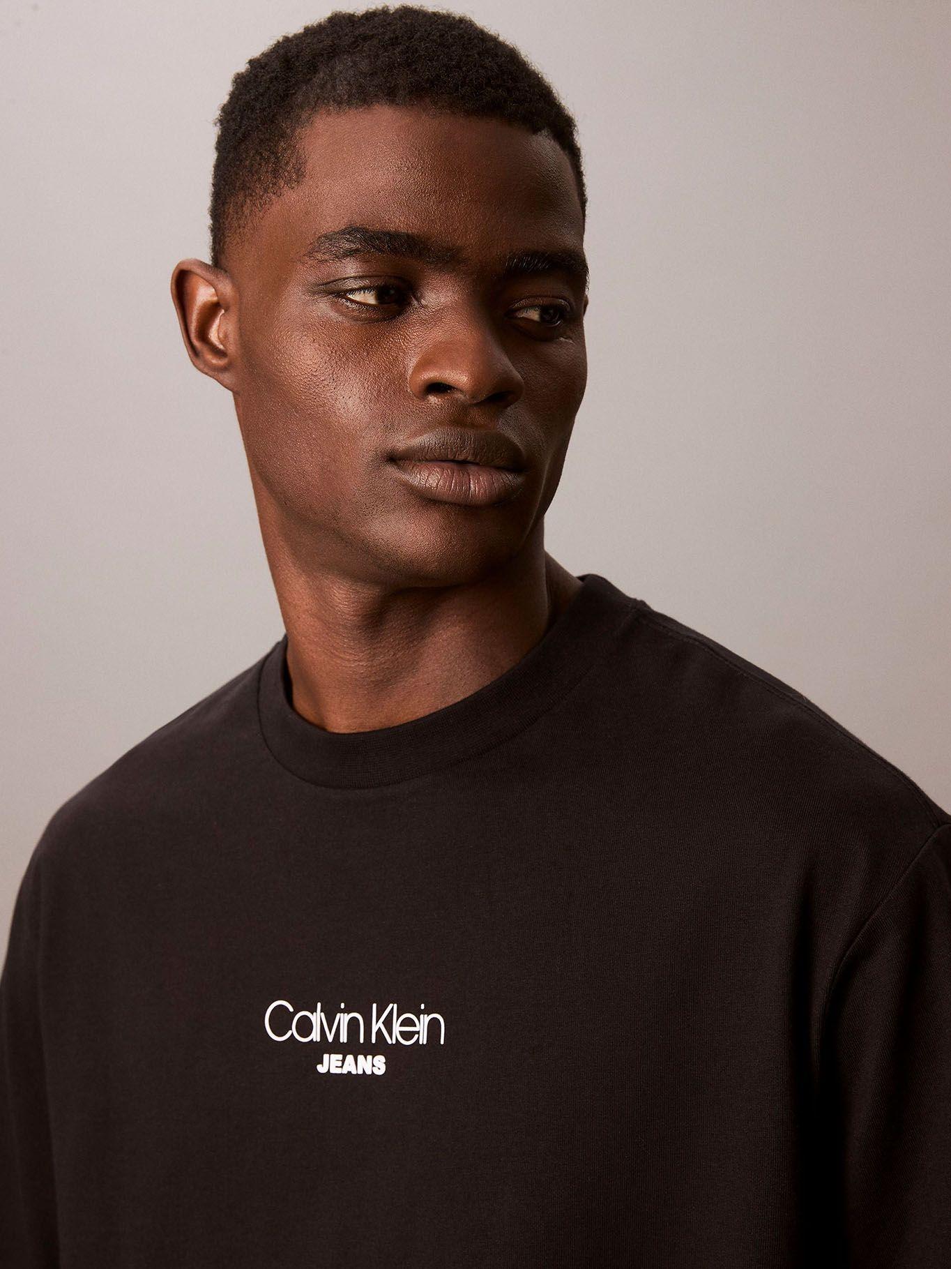 Polera Relaxed Logotipo en Relieve Negro Calvin Klein-5