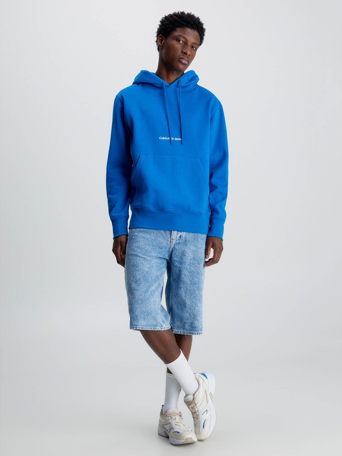 Sudadera con capucha y logo Azul Calvin Klein-1