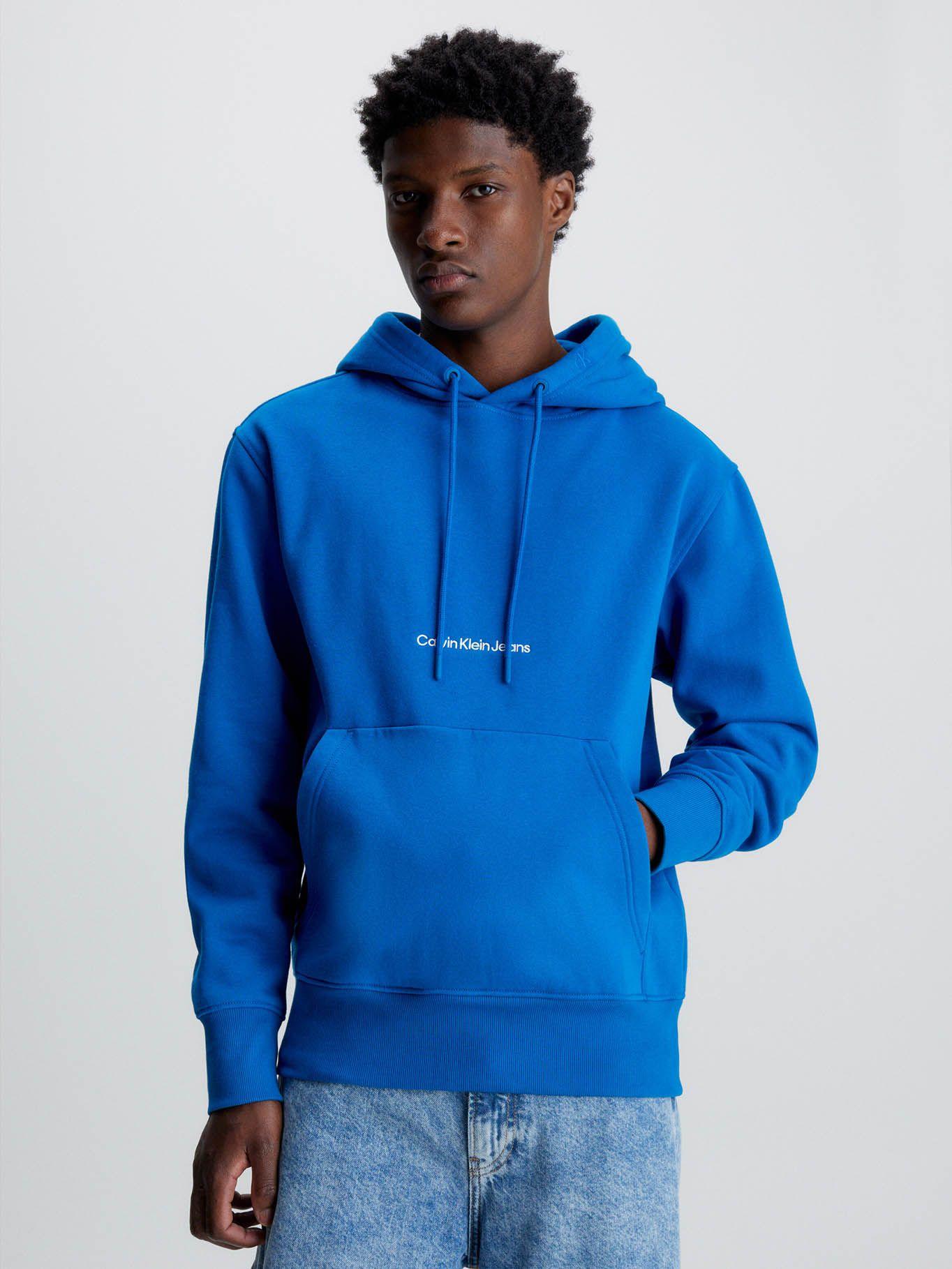 Sudadera con capucha y logo Azul Calvin Klein-0