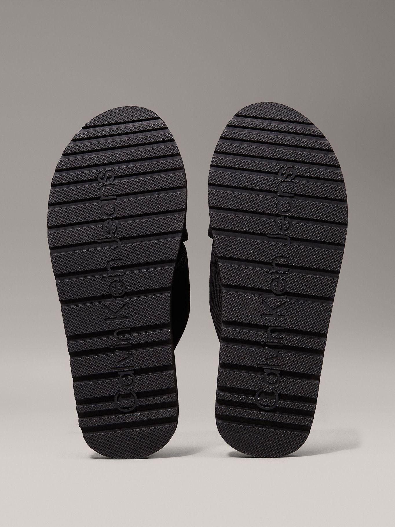 Sandalias de lona Cross Negro Calvin Klein-3