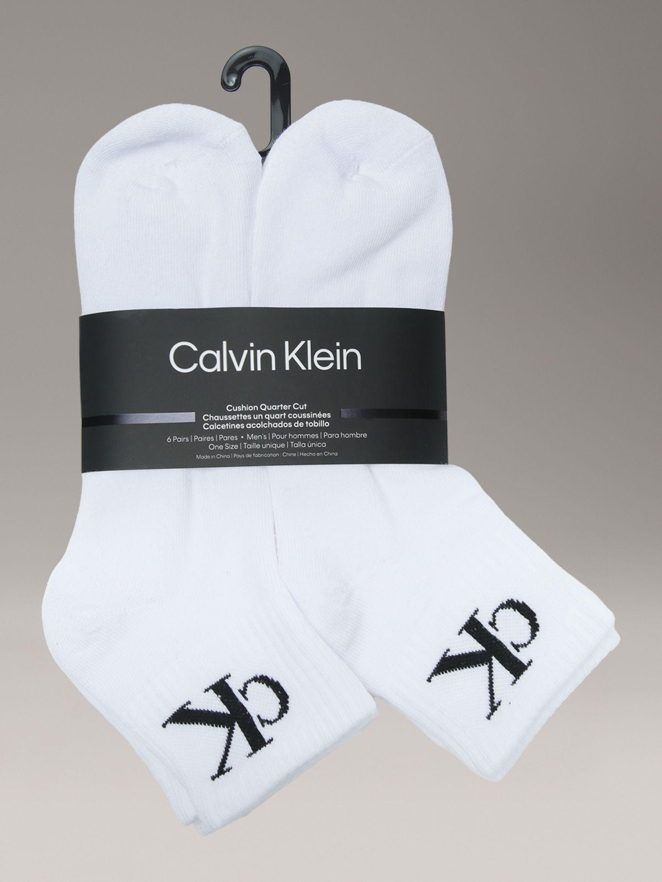 Pack 6 Calcetin 1/2 Terry Cushion Blanco Calvin Klein-2