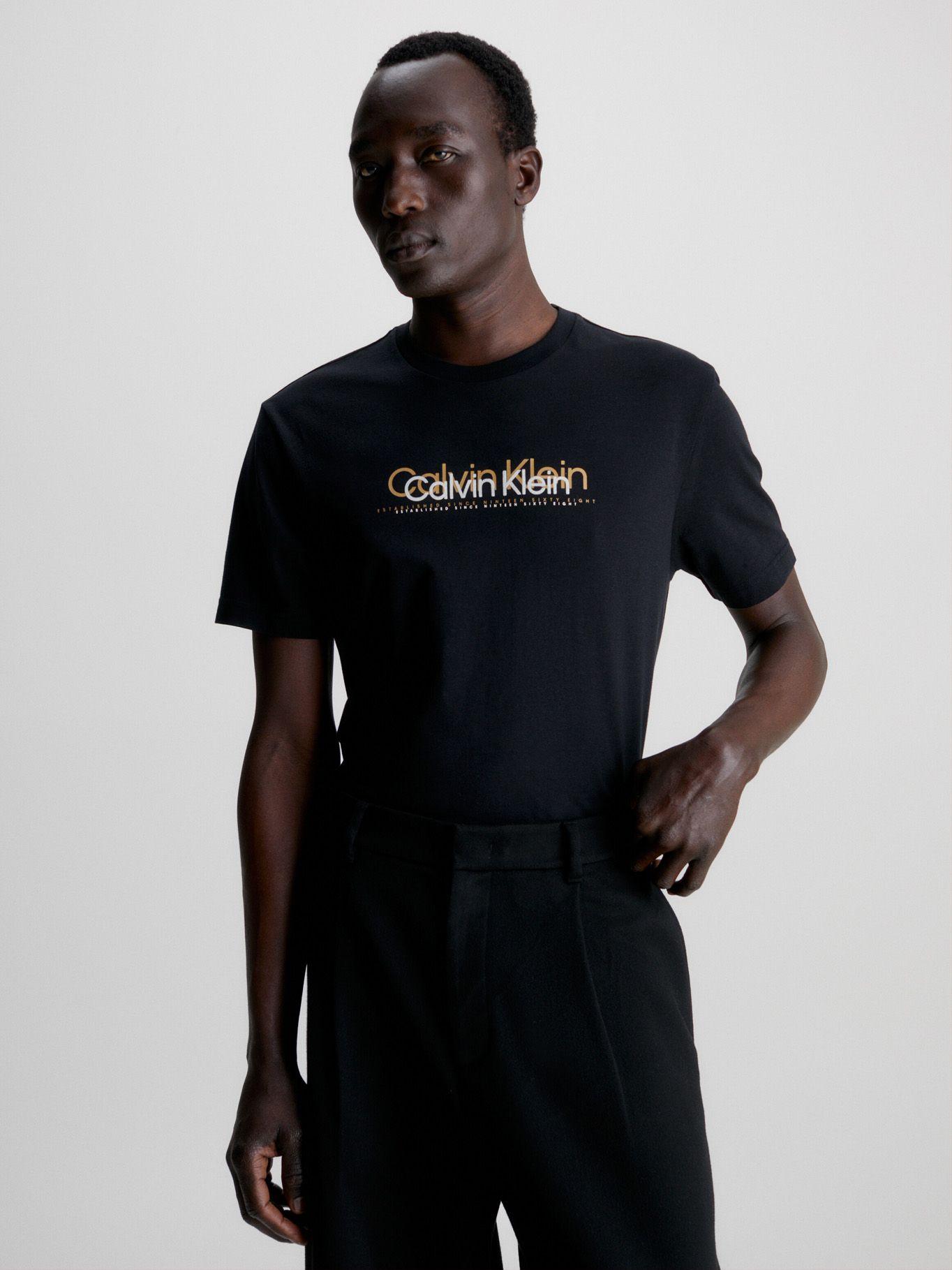 Polera Double Flock Negro Calvin Klein-0