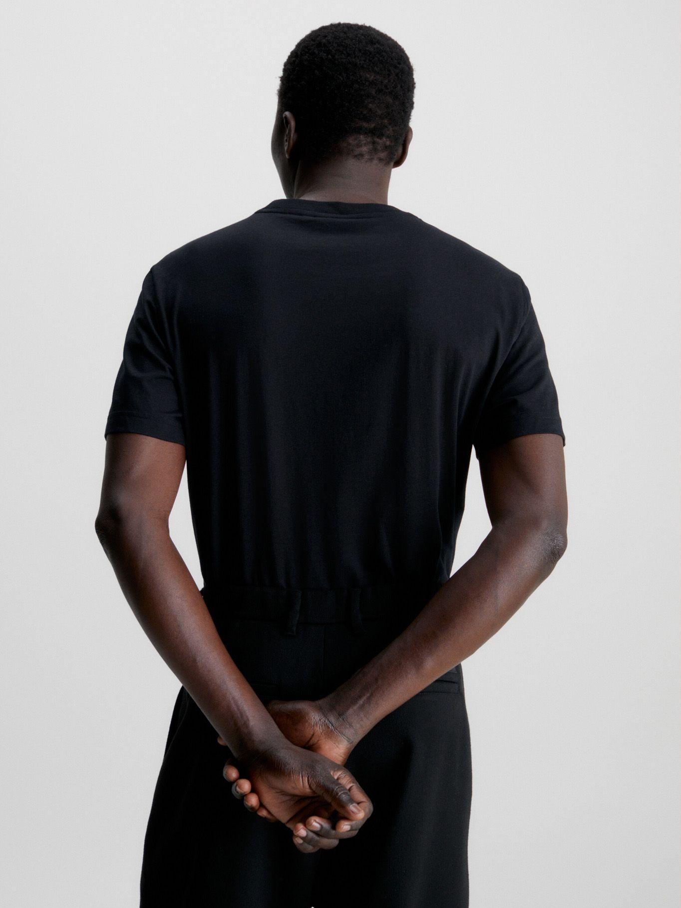 Polera Double Flock Negro Calvin Klein-2