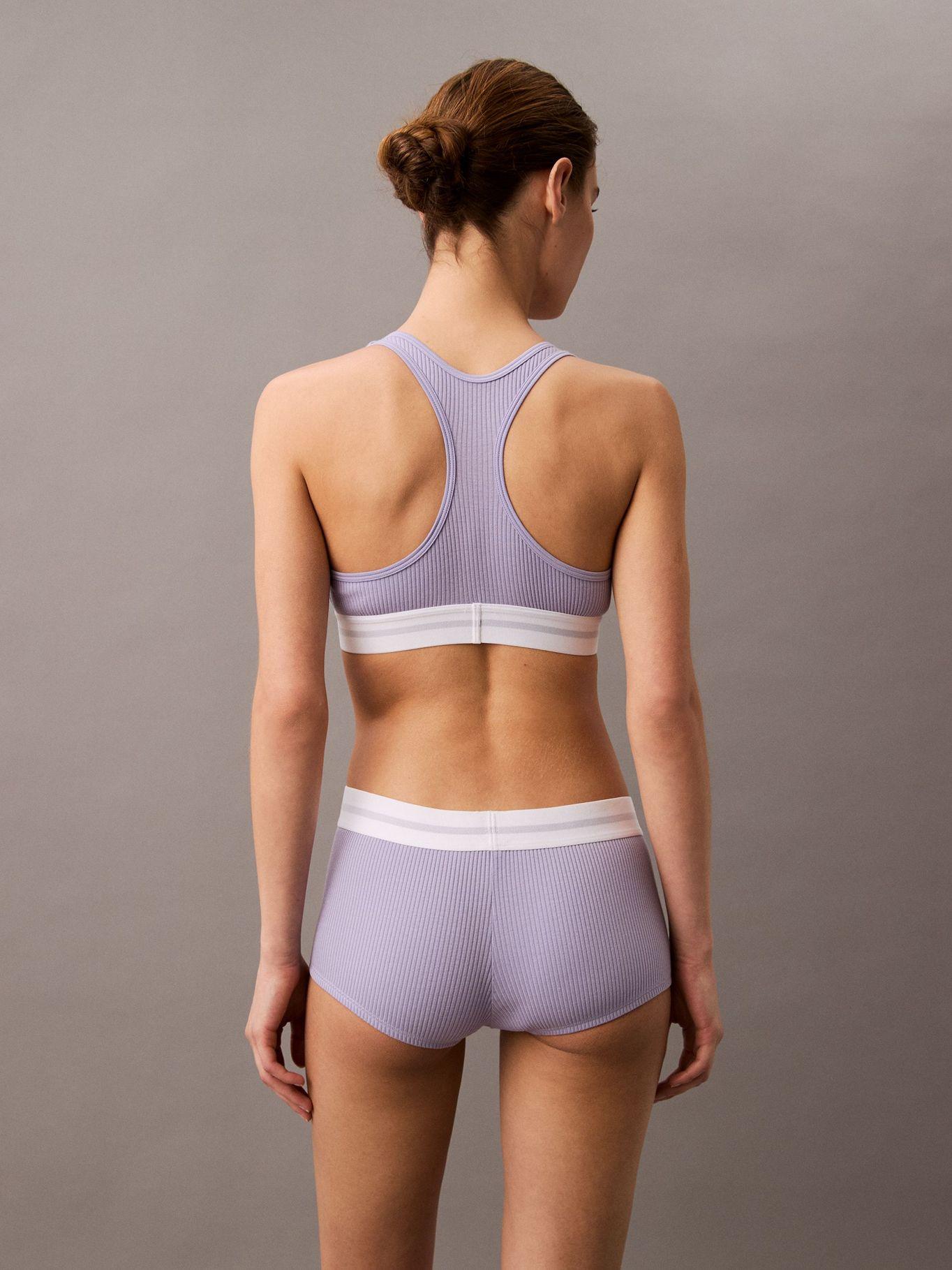Calzón Boyshort Cotton Modal Rib Morado Calvin Klein-2